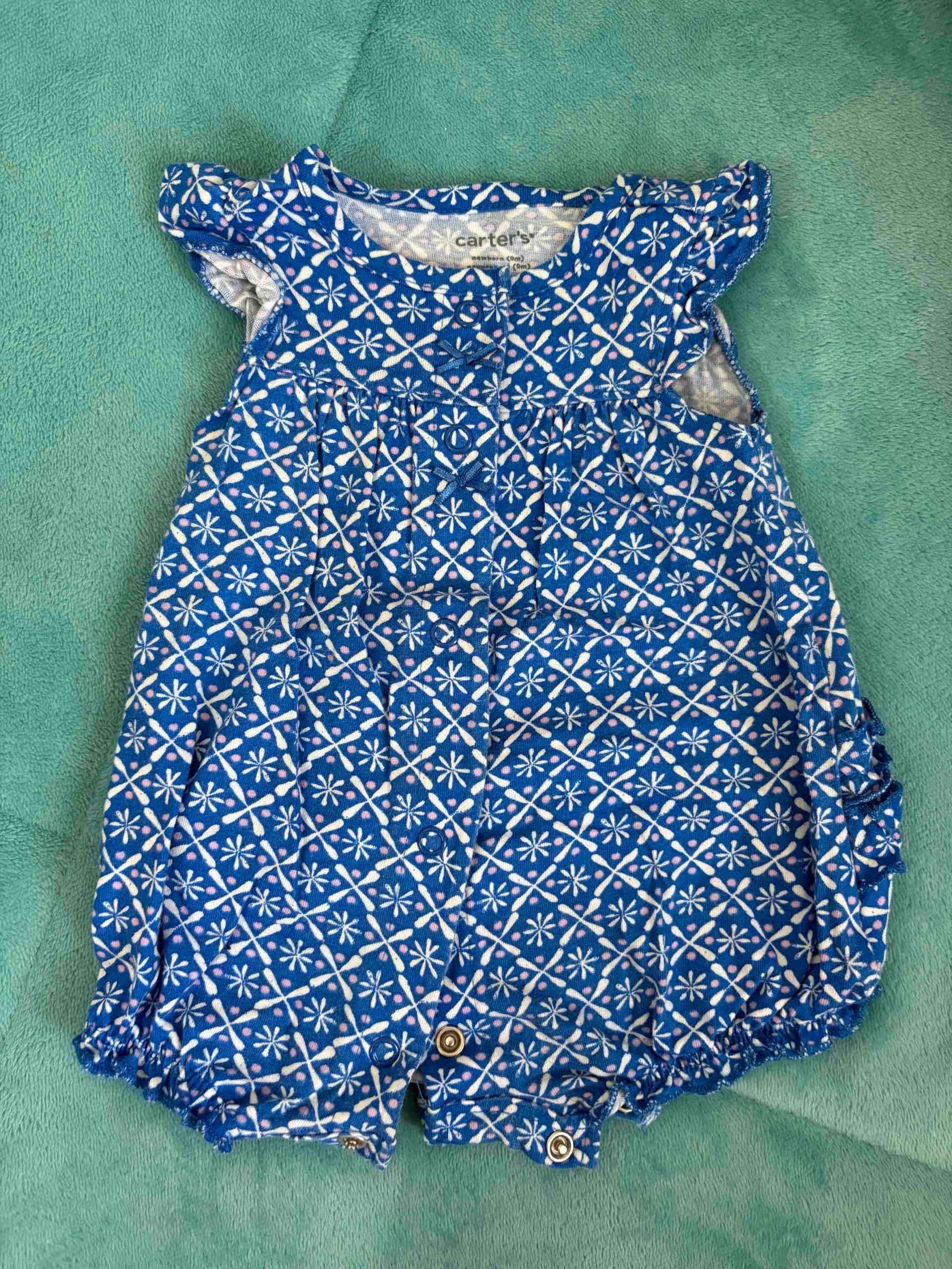 Enterito bebé azul Carters rn