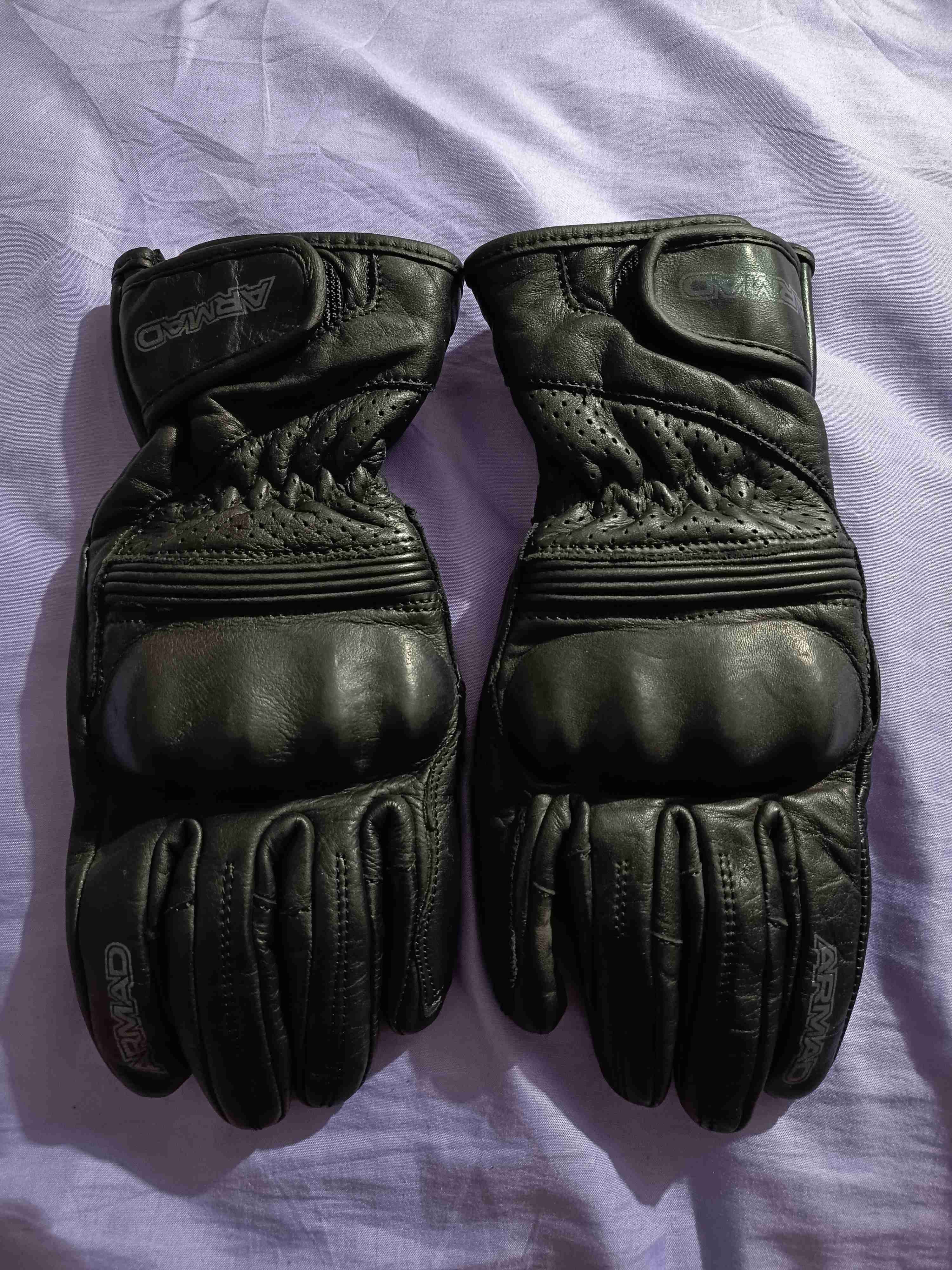 Guantes para moto Armad Gear negros - miniatura 3