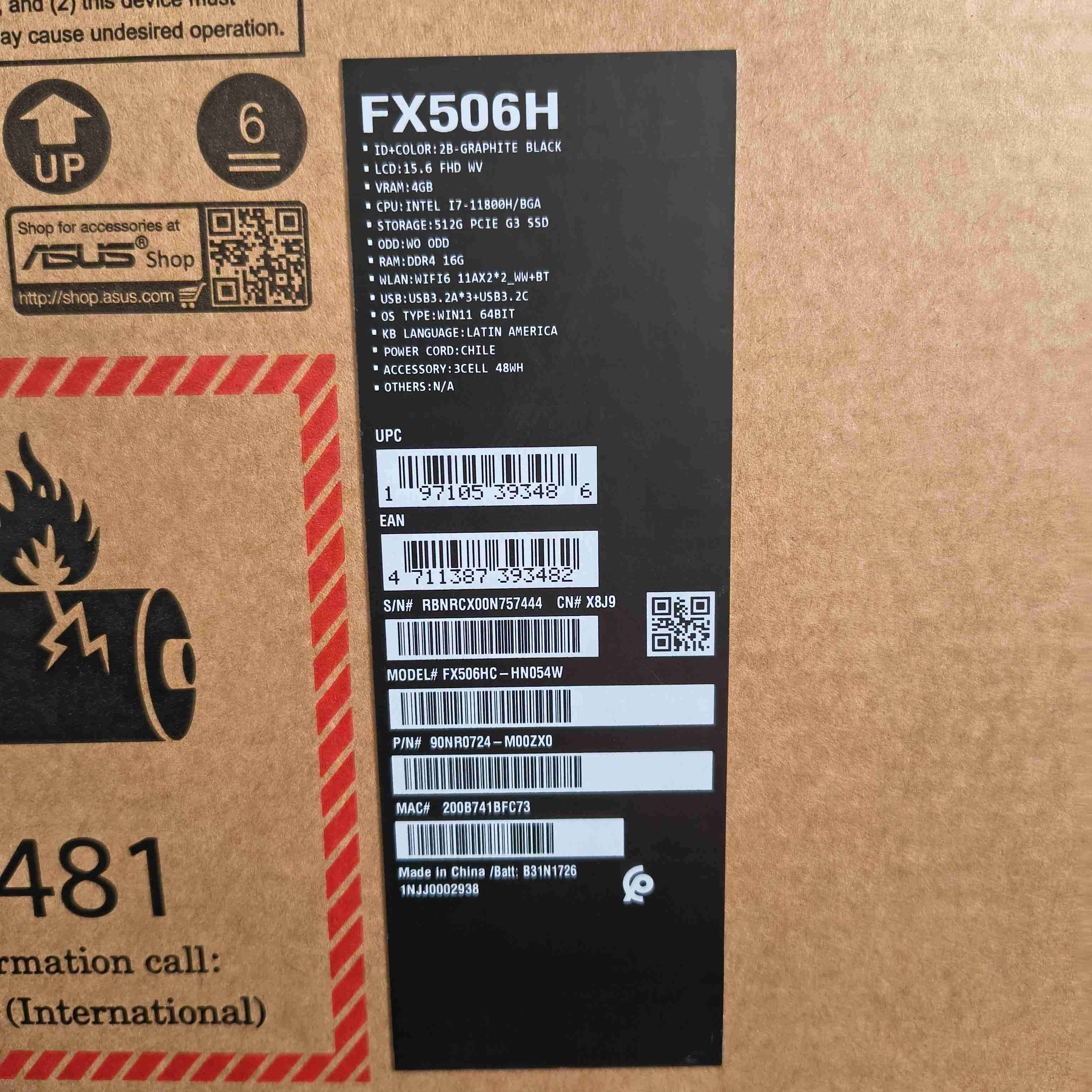 Laptop ASUS TUF Gaming F15 - miniatura 2