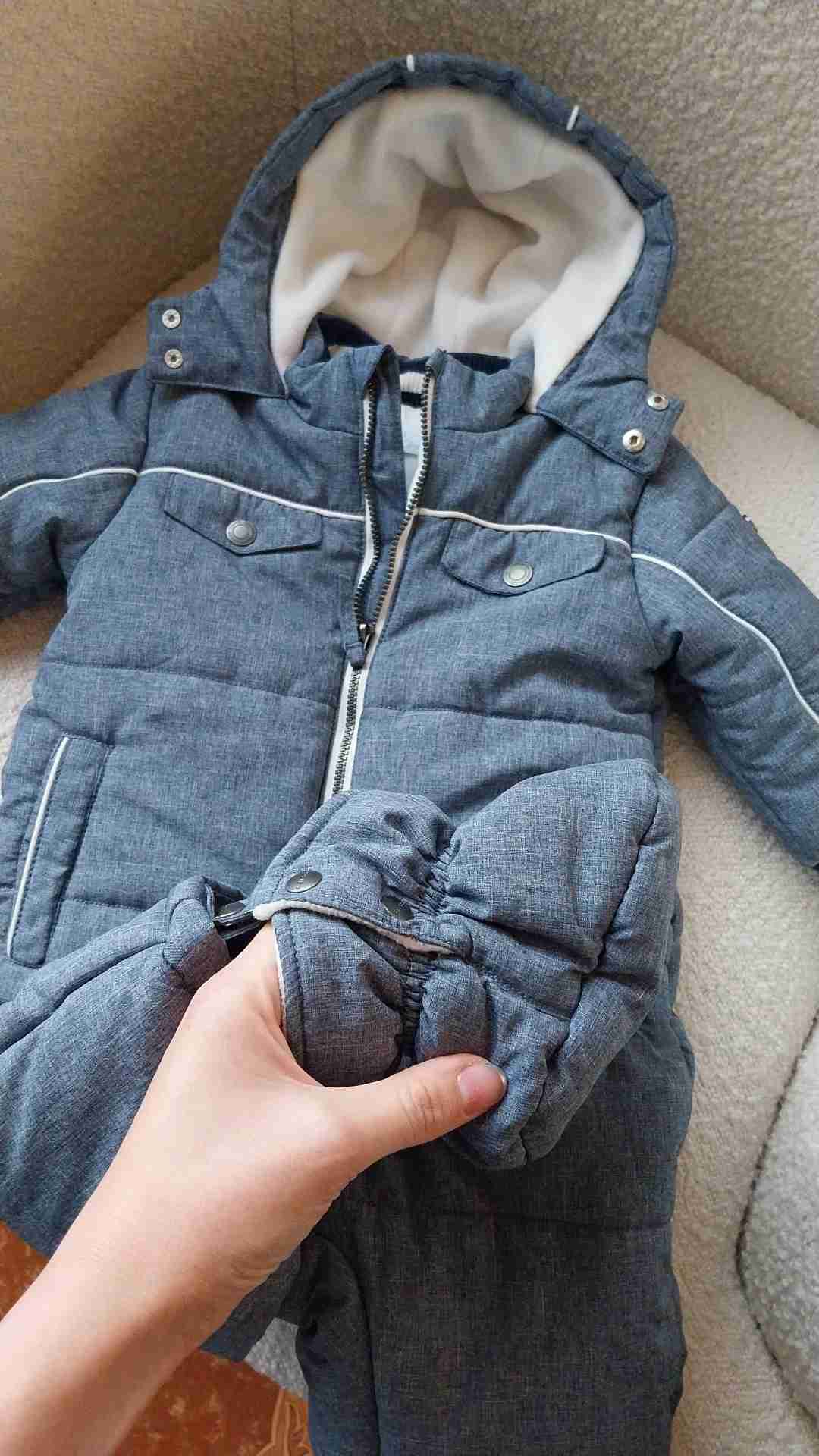 Parka azul con capucha - miniatura 2