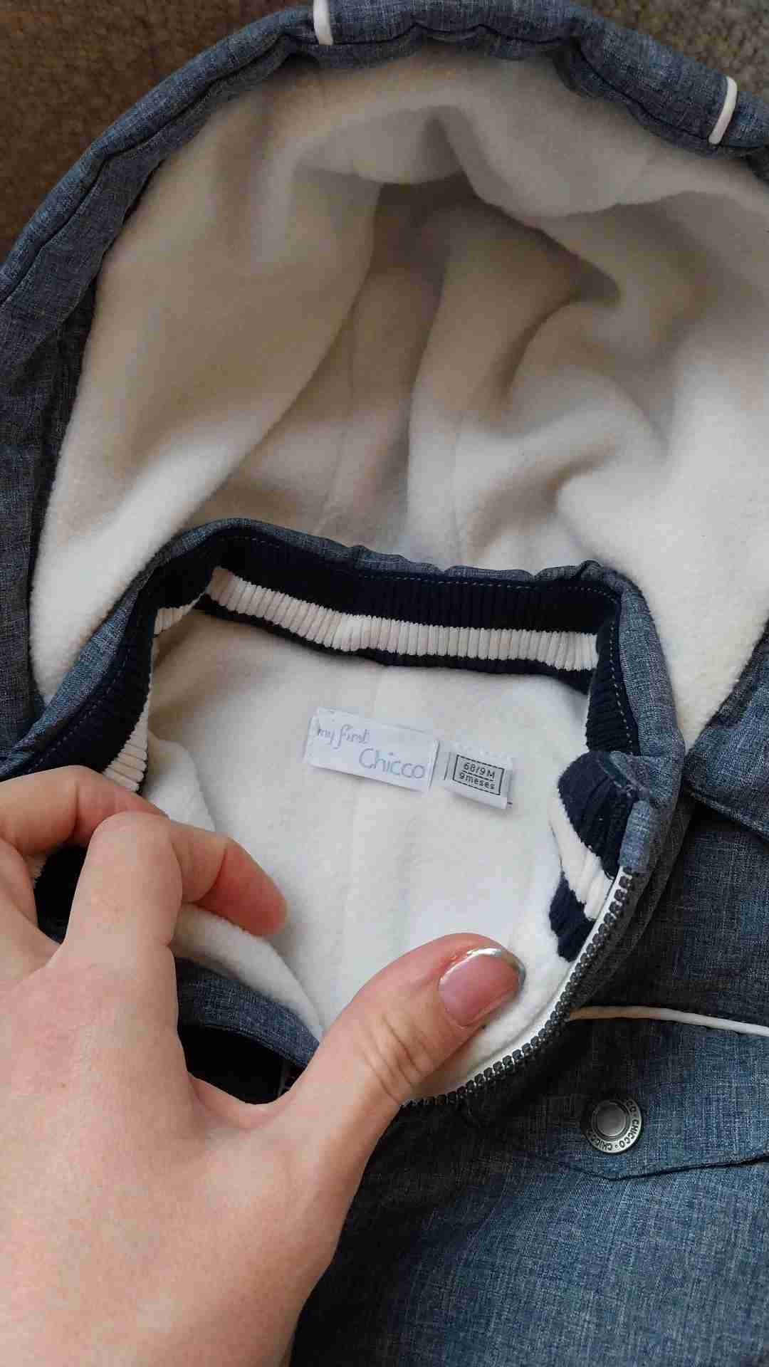 Parka azul con capucha - miniatura 4