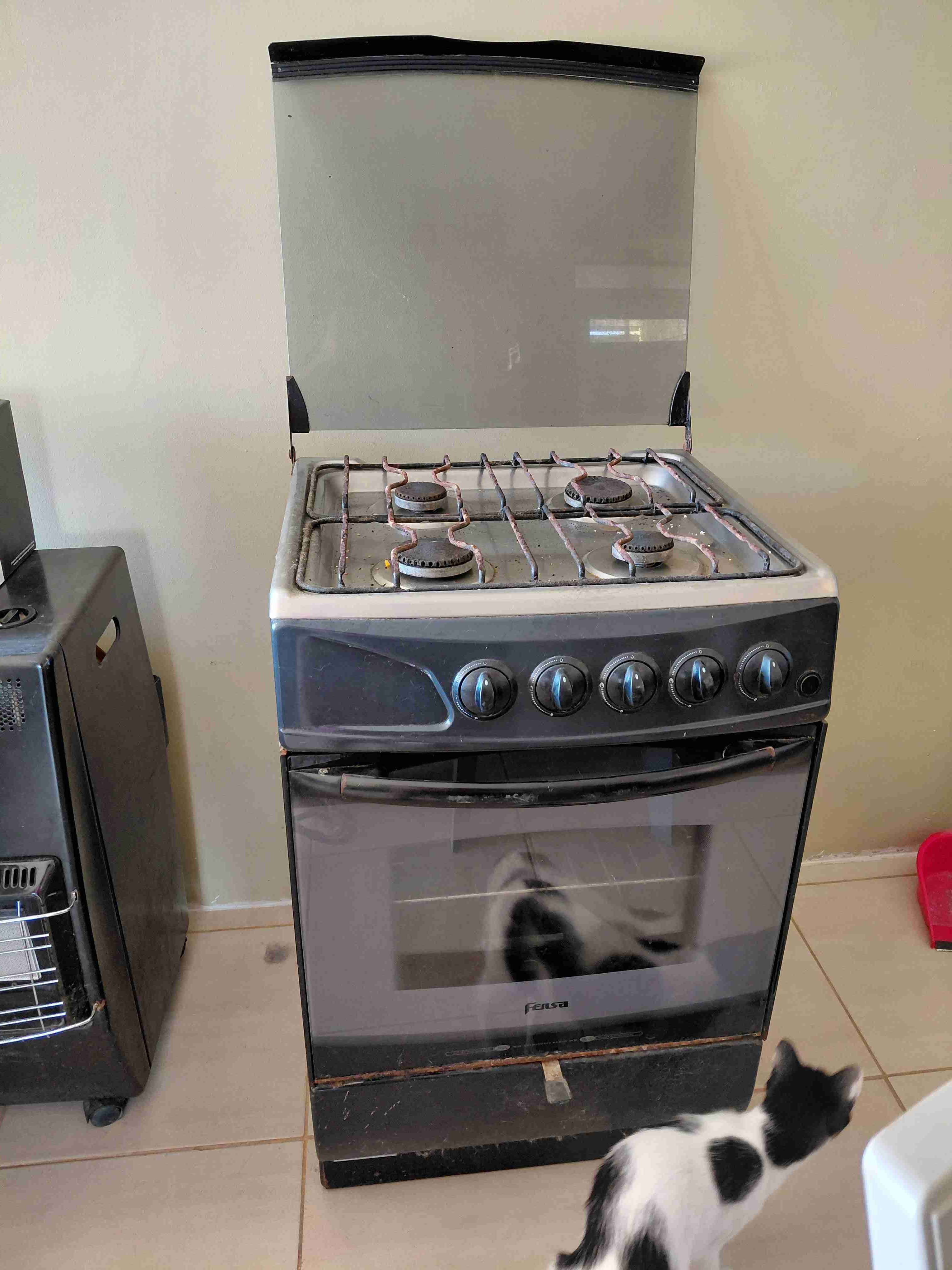 Cocina a gas con horno