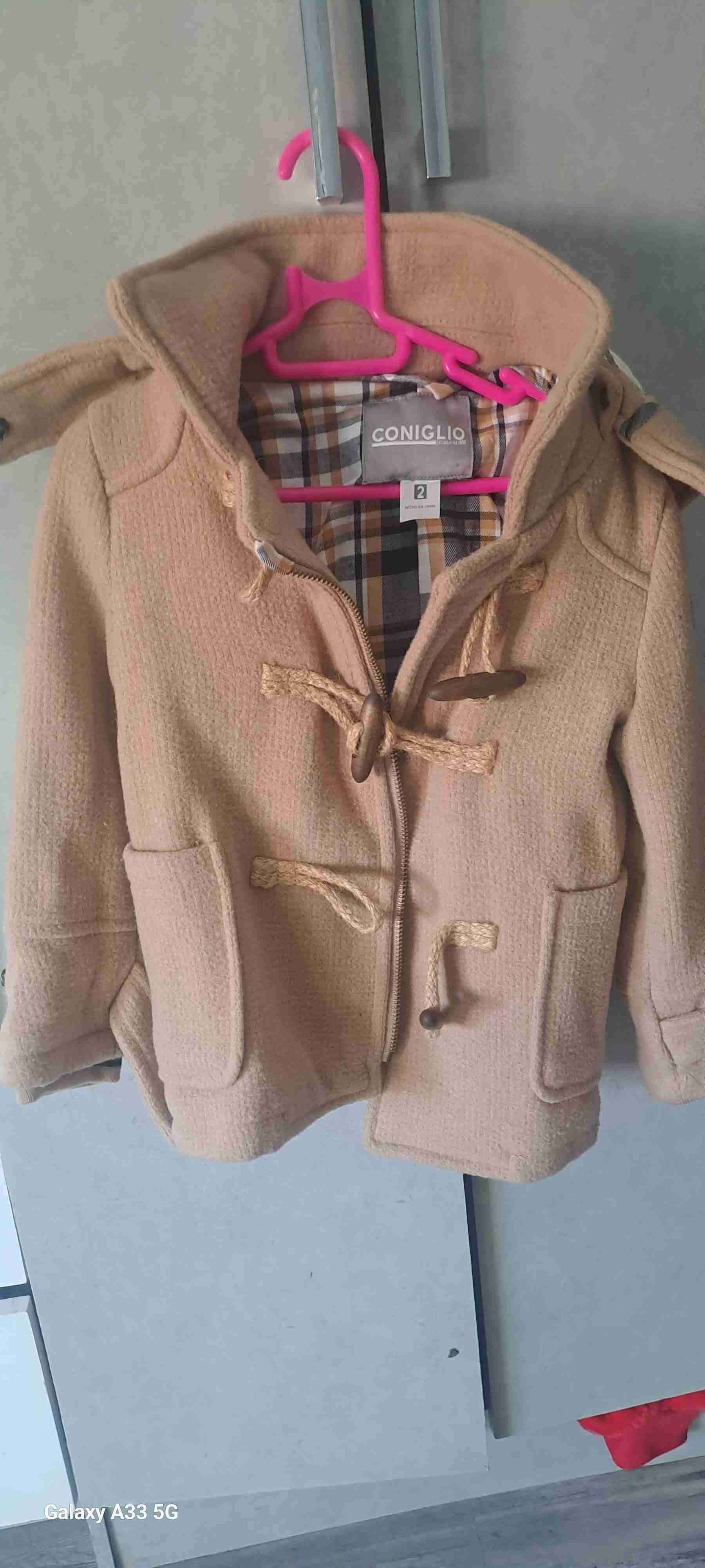 Abrigo infantil beige Coniglio