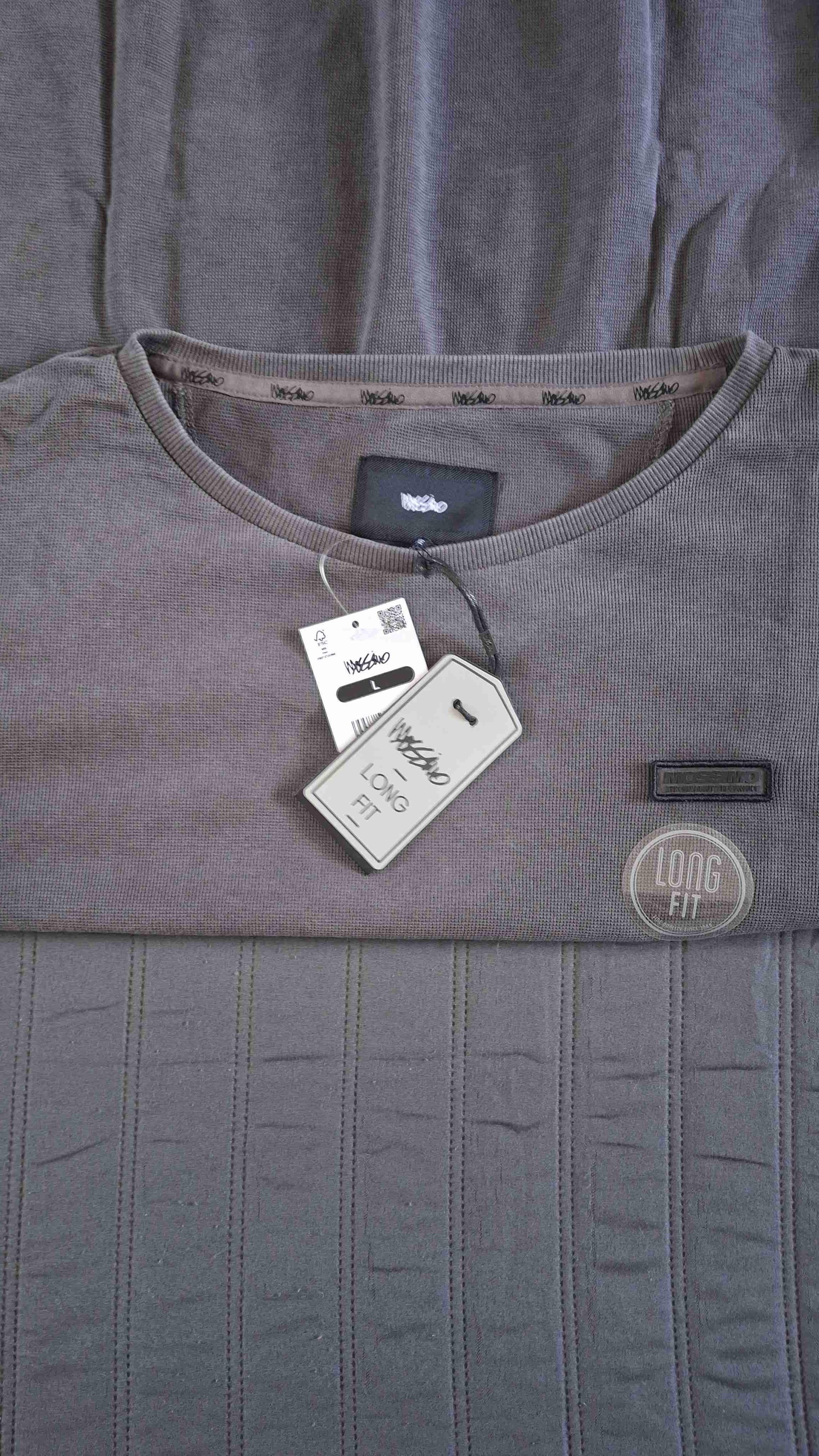 POLERA MANGA LARGA GRIS MOSSIMO - miniatura 3