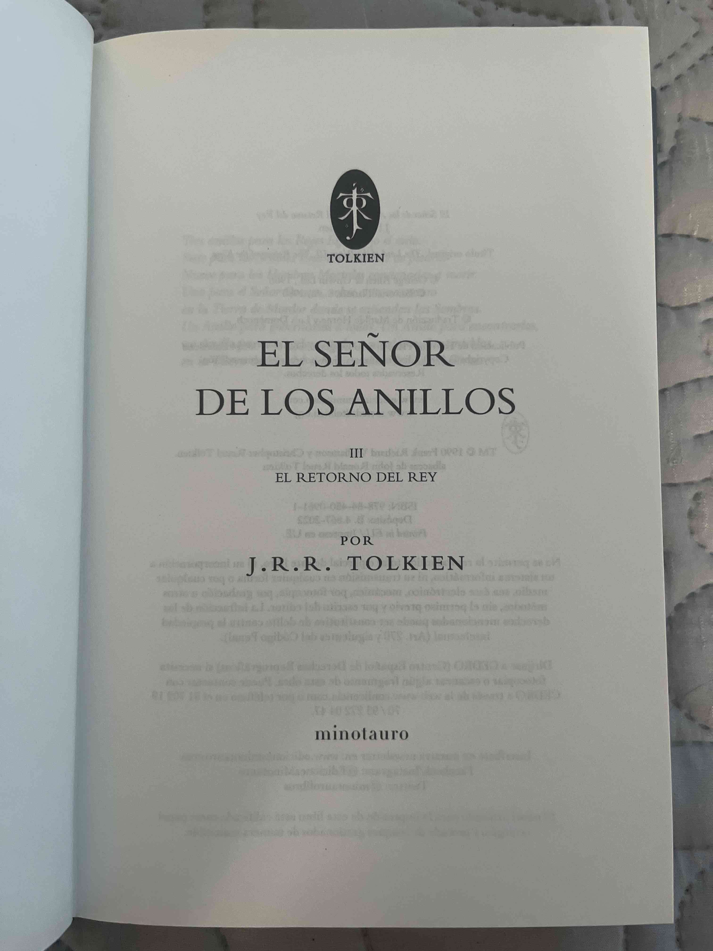 Libro El Señor de los Anillos - miniatura 3