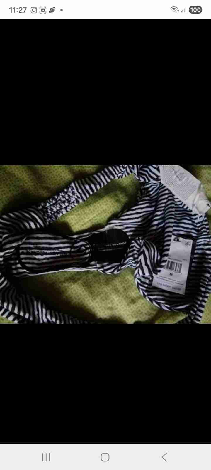 Calzón de bikini rayas nuevo talla M - miniatura 2