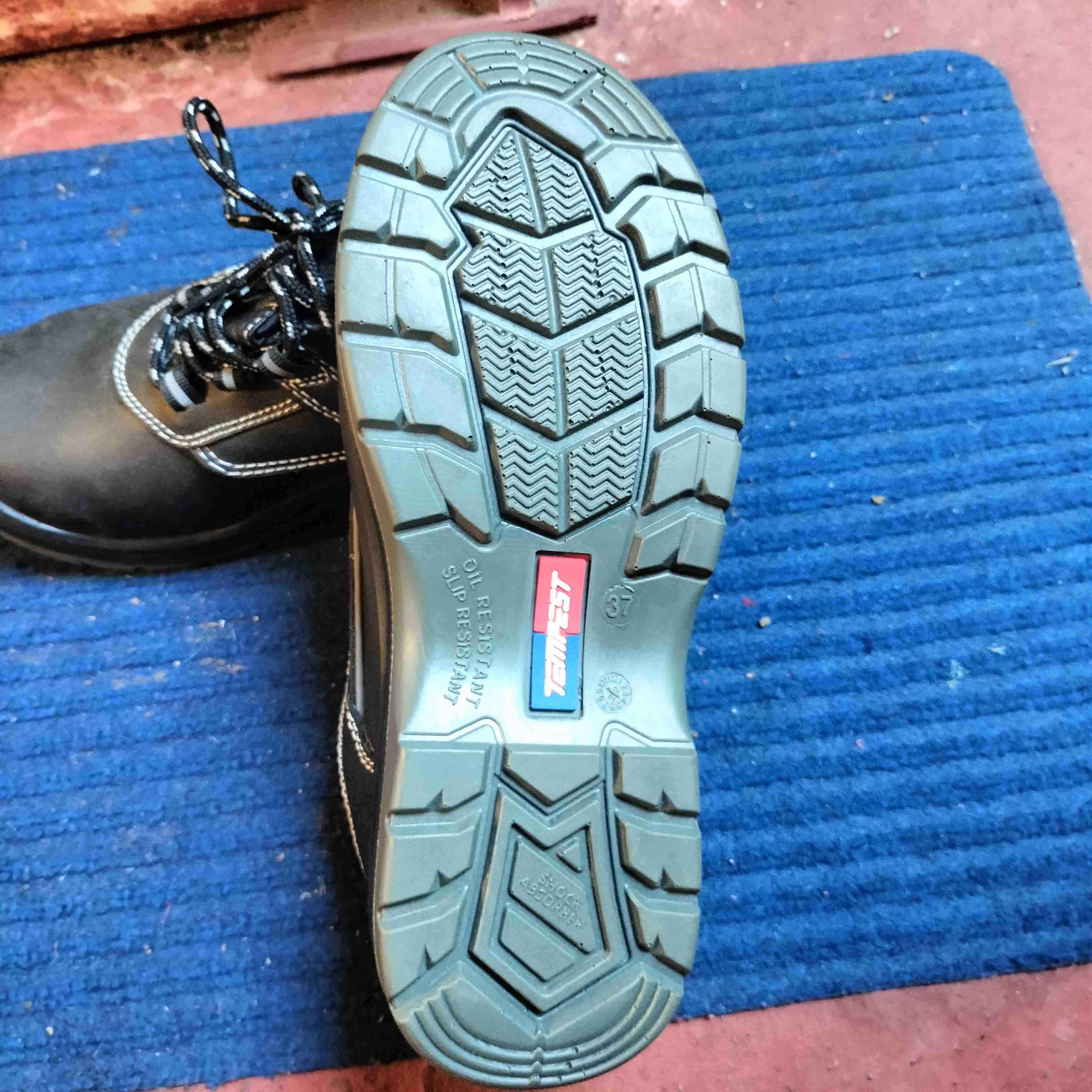 Zapatos de seguridad negros, número 37. - miniatura 4