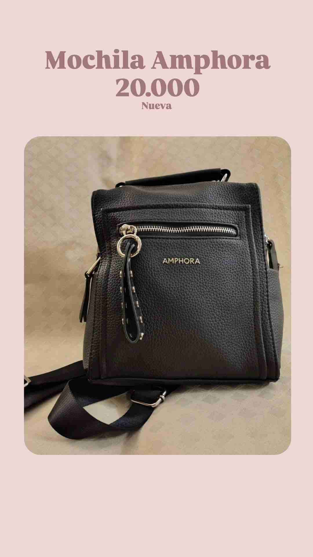 Mochila Negra Amphora Nueva