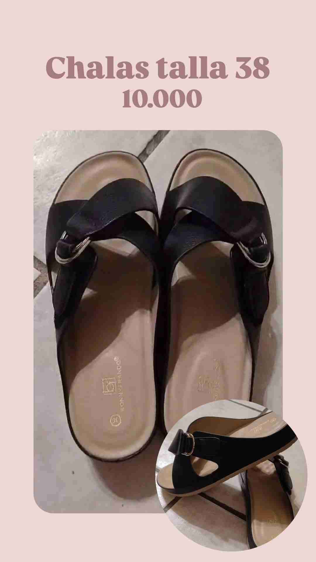 Chalas negras talla 38