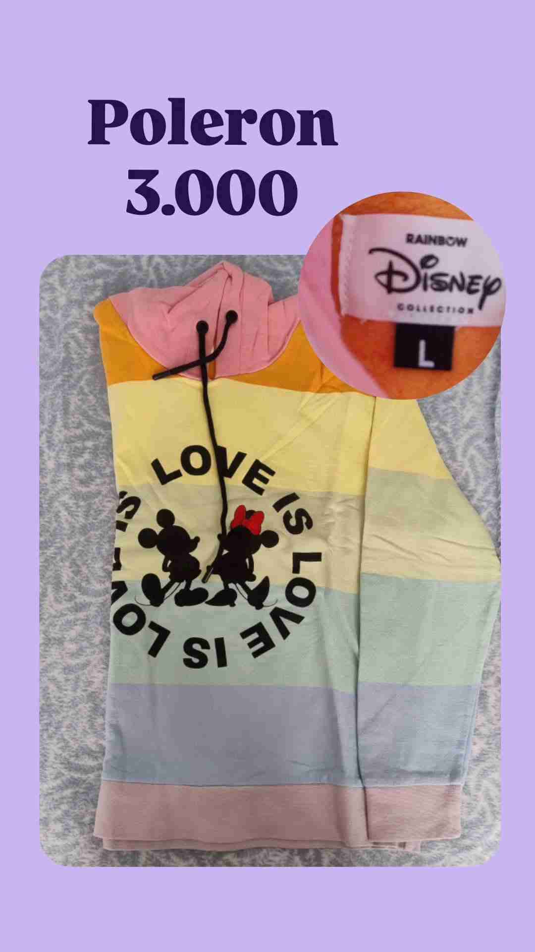 Polerón Disney multicolor