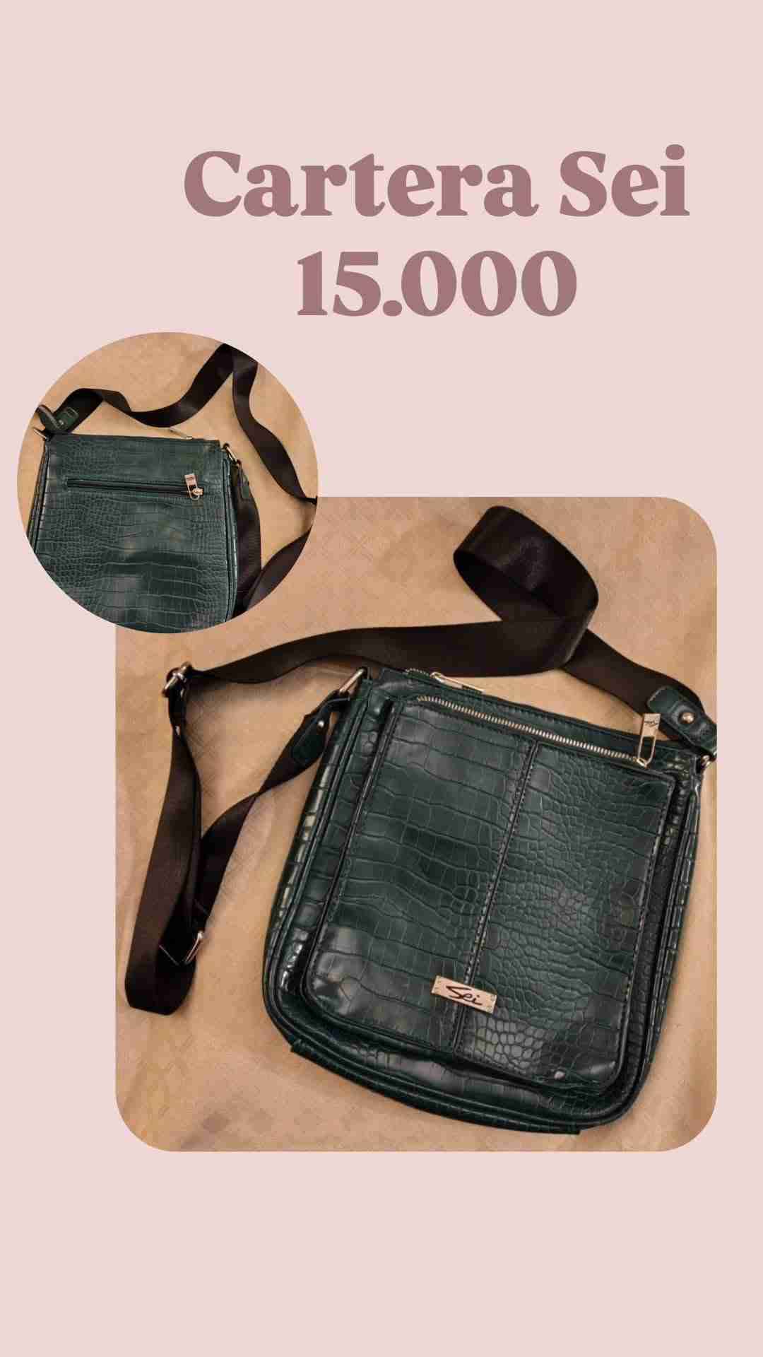 Cartera de hombro verde