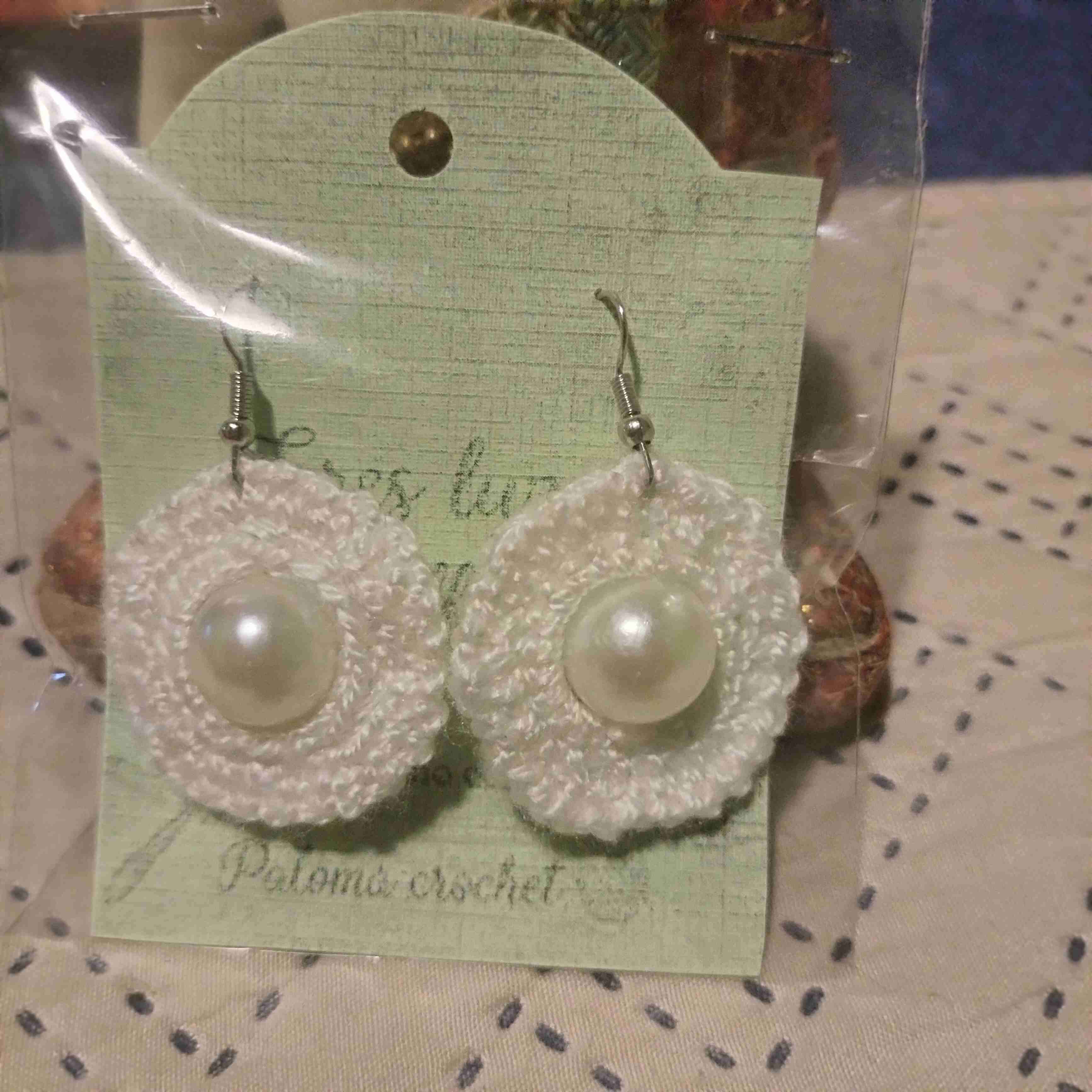 Aros artesanales a crochet 🧶 - miniatura 3