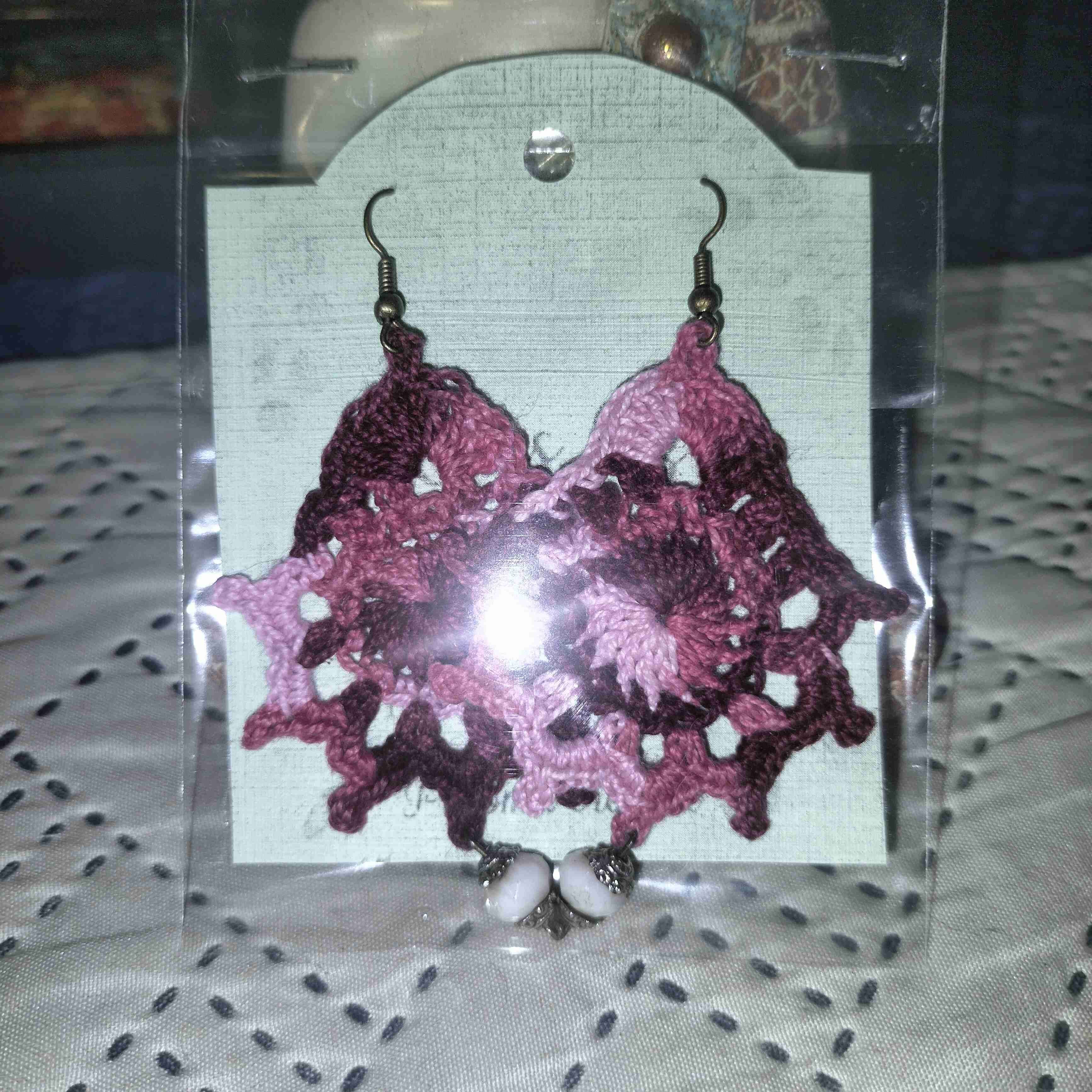 Aros artesanales a crochet 🧶 - miniatura 4