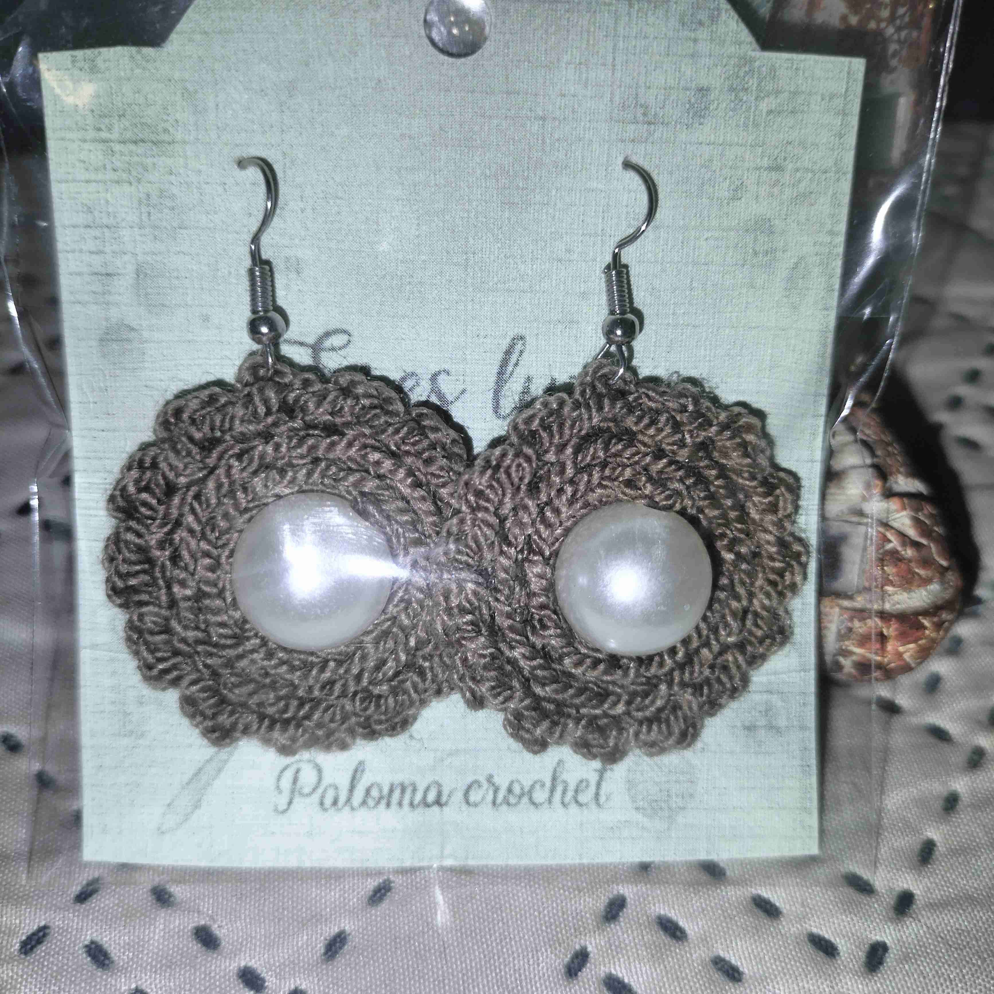 Aros artesanales a crochet 🧶 - miniatura 6