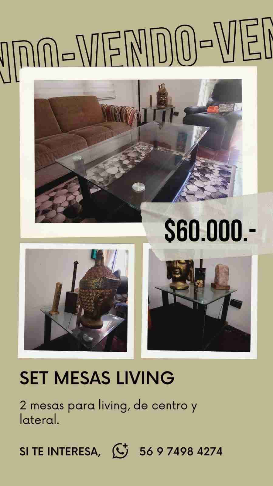 Set de mesas para living