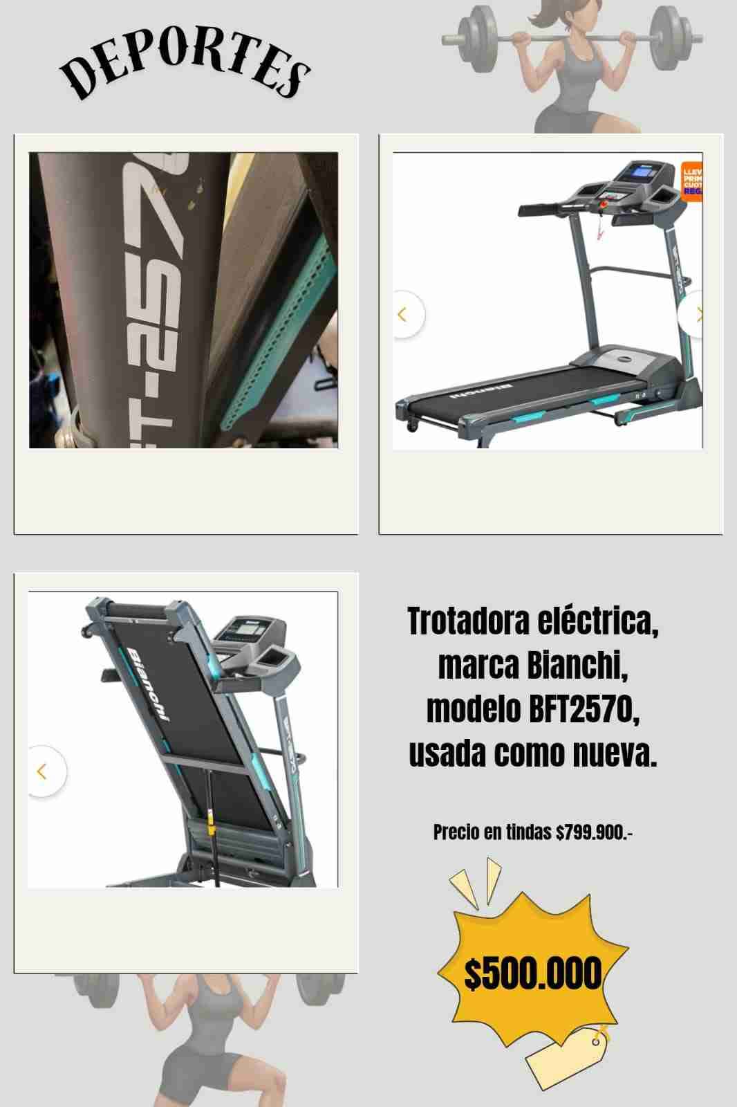 Trotadora eléctrica Bianchi BFT2570