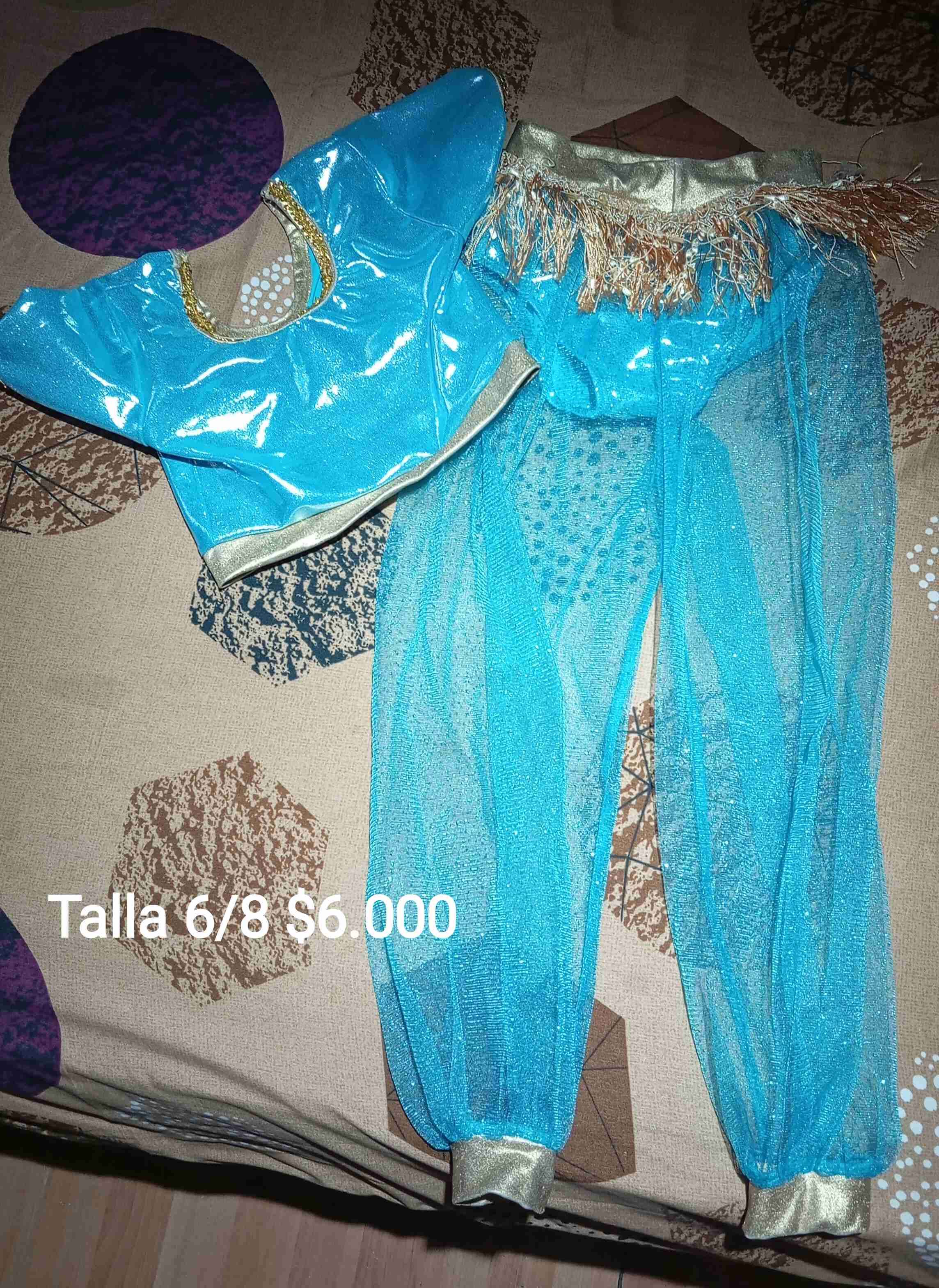 Disfraz infantil azul brillante