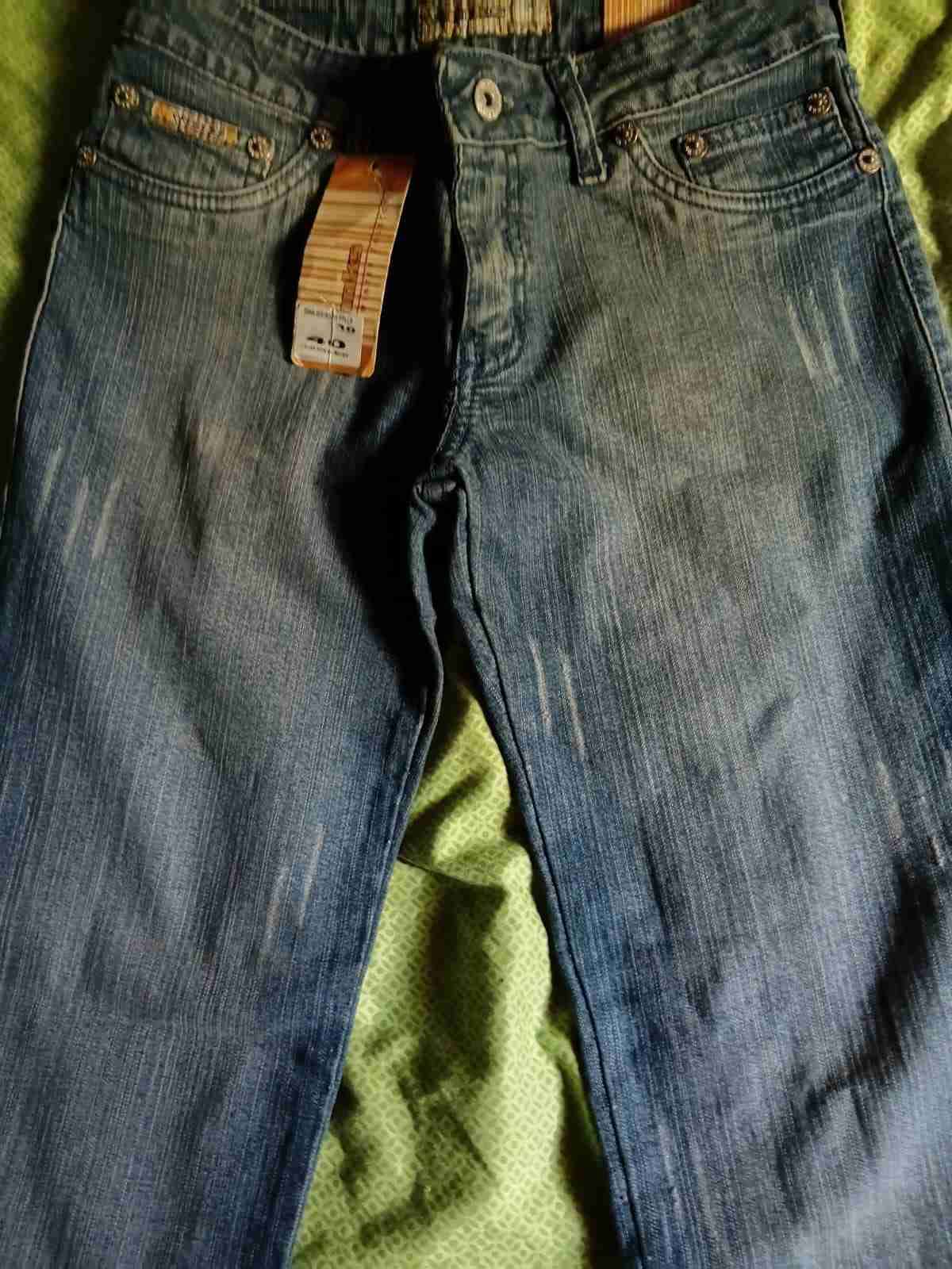 Jeans azul desgastados mujer talla 40