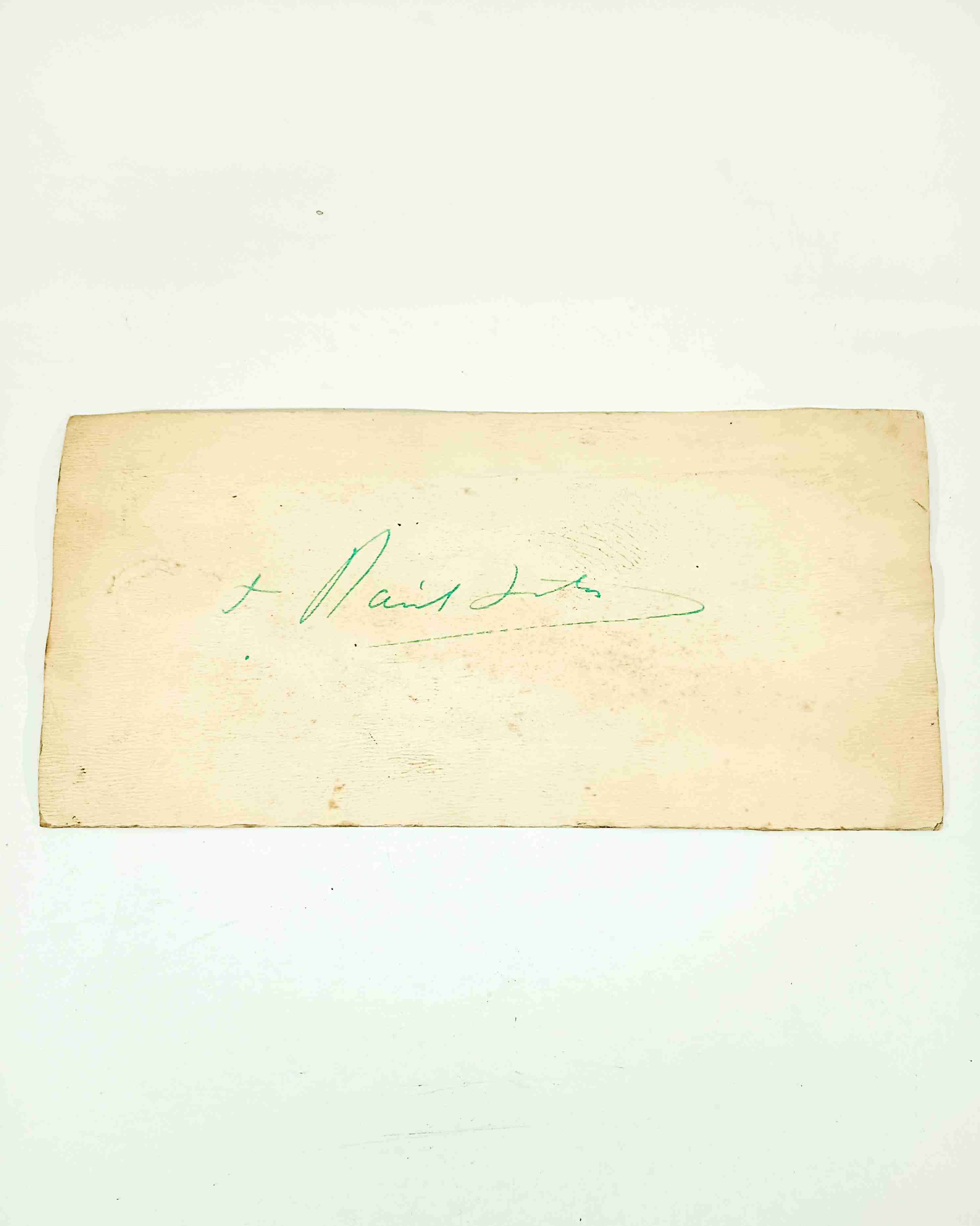 Foto firmada Cardenal Raúl Silva Henríquez. - miniatura 3