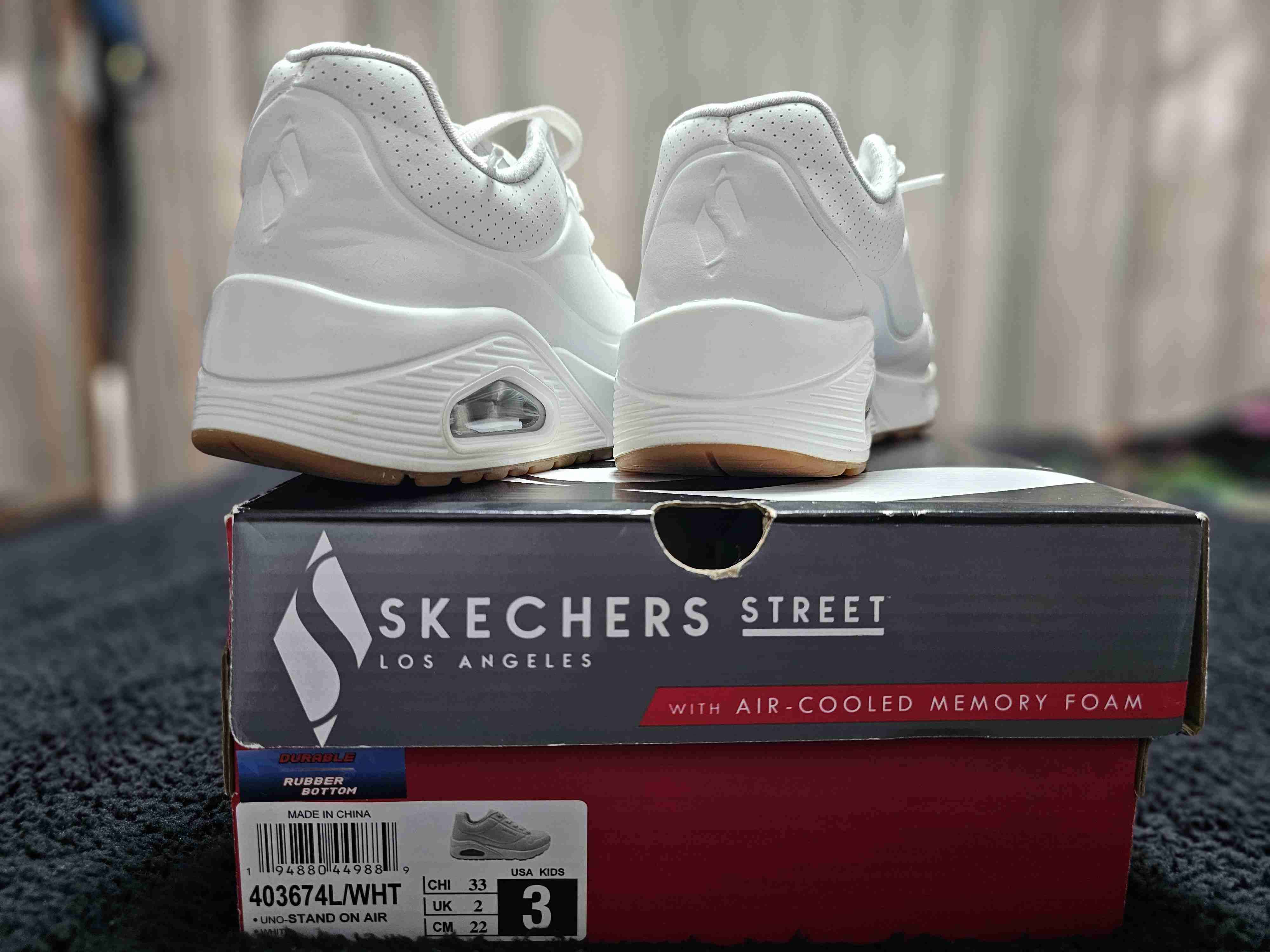 Zapatillas Blancas Skechers Street - miniatura 5