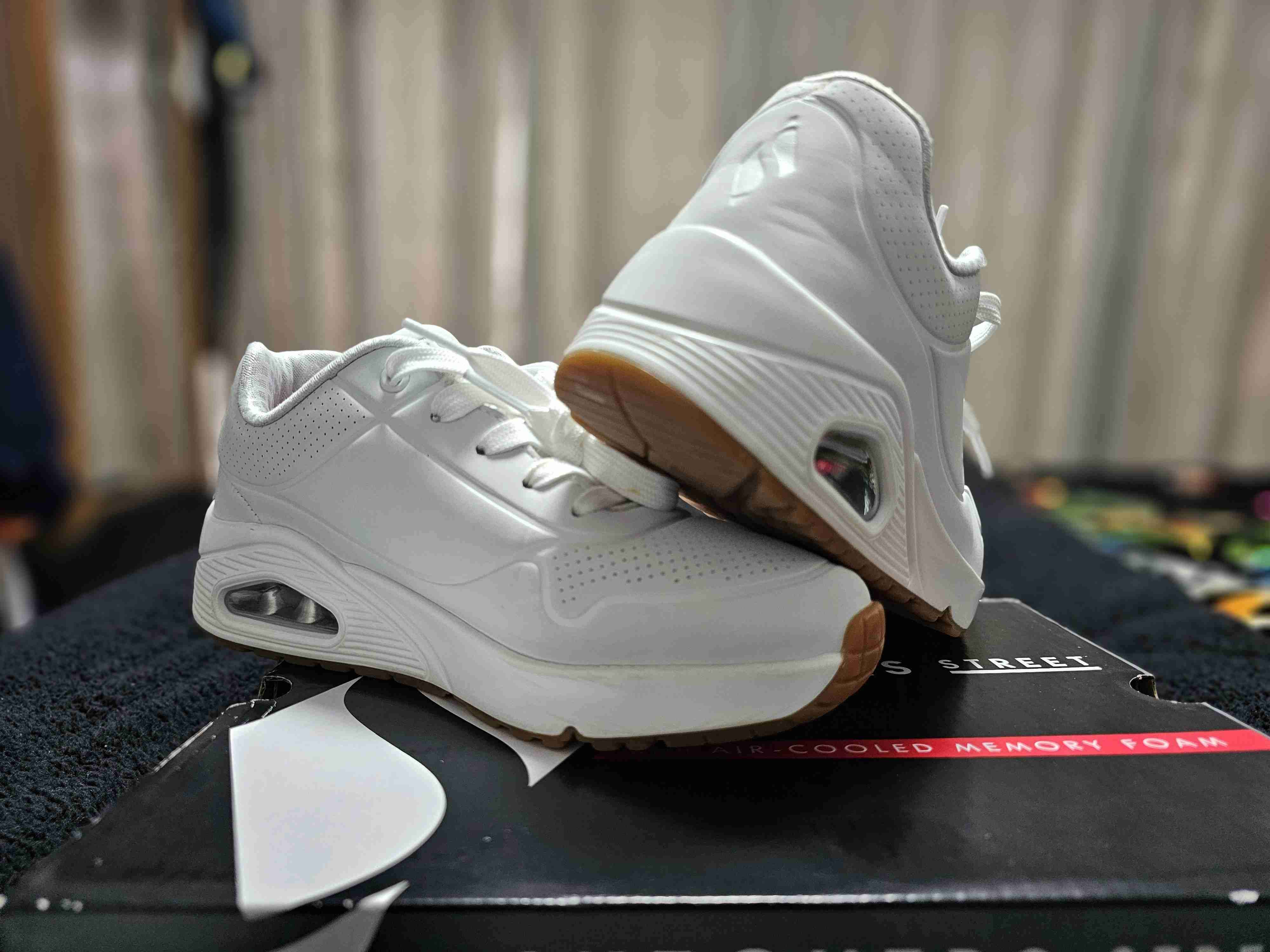 Zapatillas Blancas Skechers Street - miniatura 6