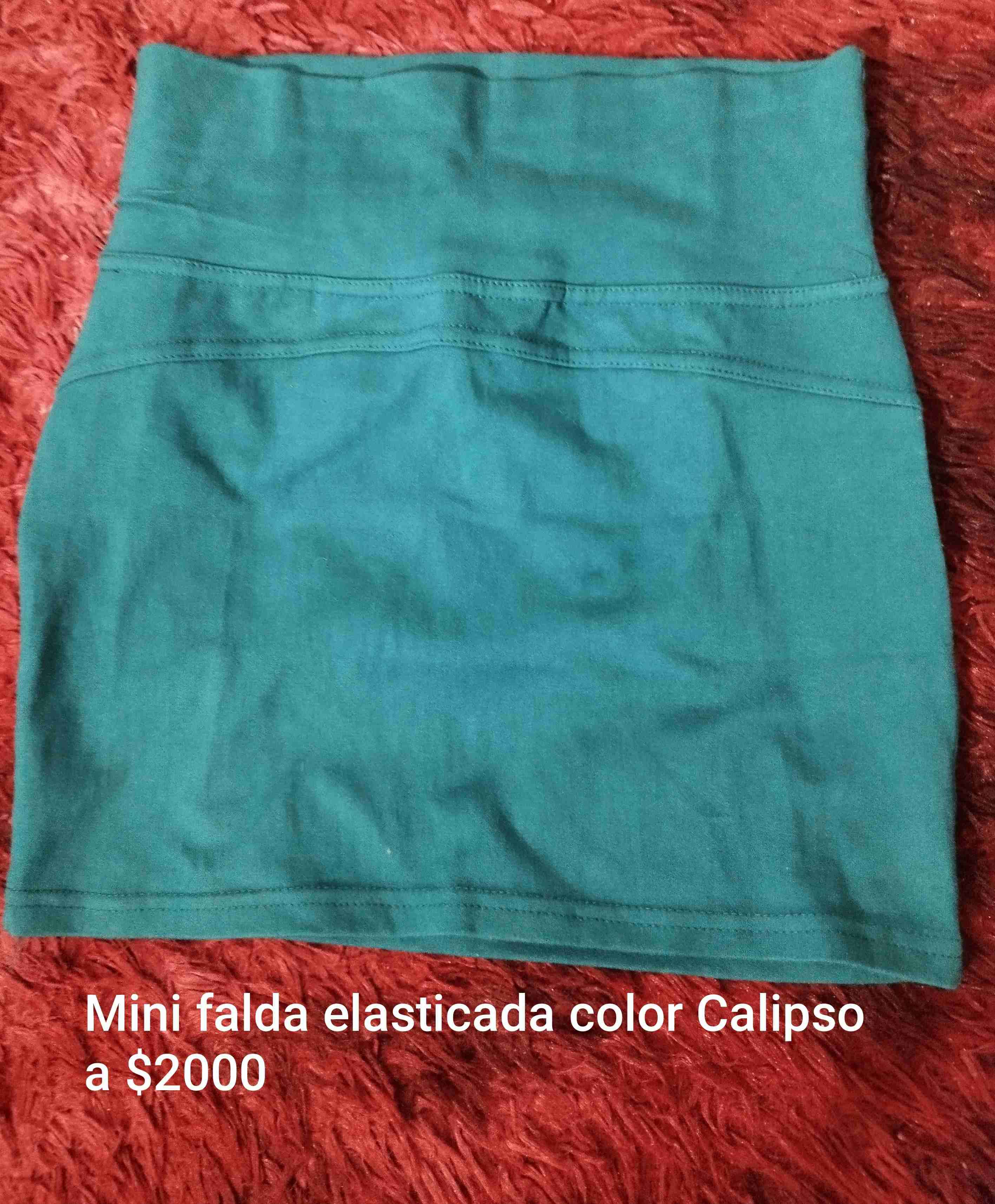 Mini falda elasticada café - miniatura 2