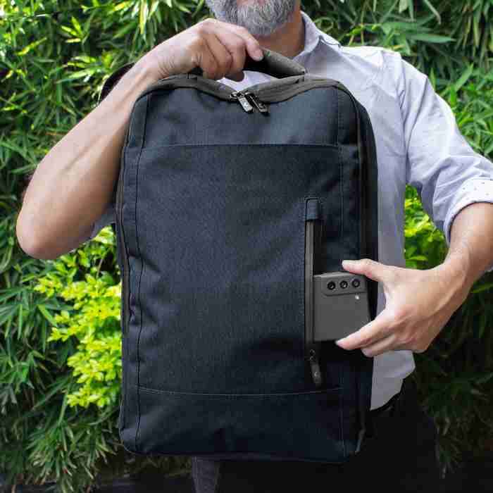 Mochila negra para laptop