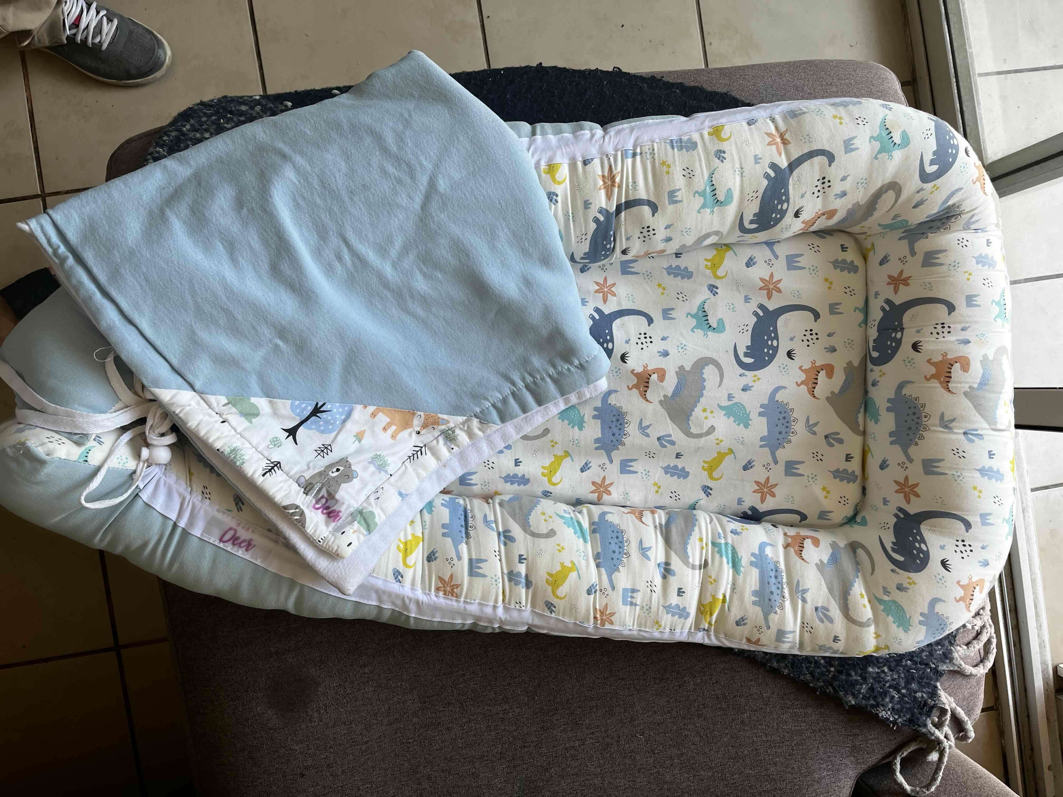 Fular portabebés beige transpirable - miniatura 3