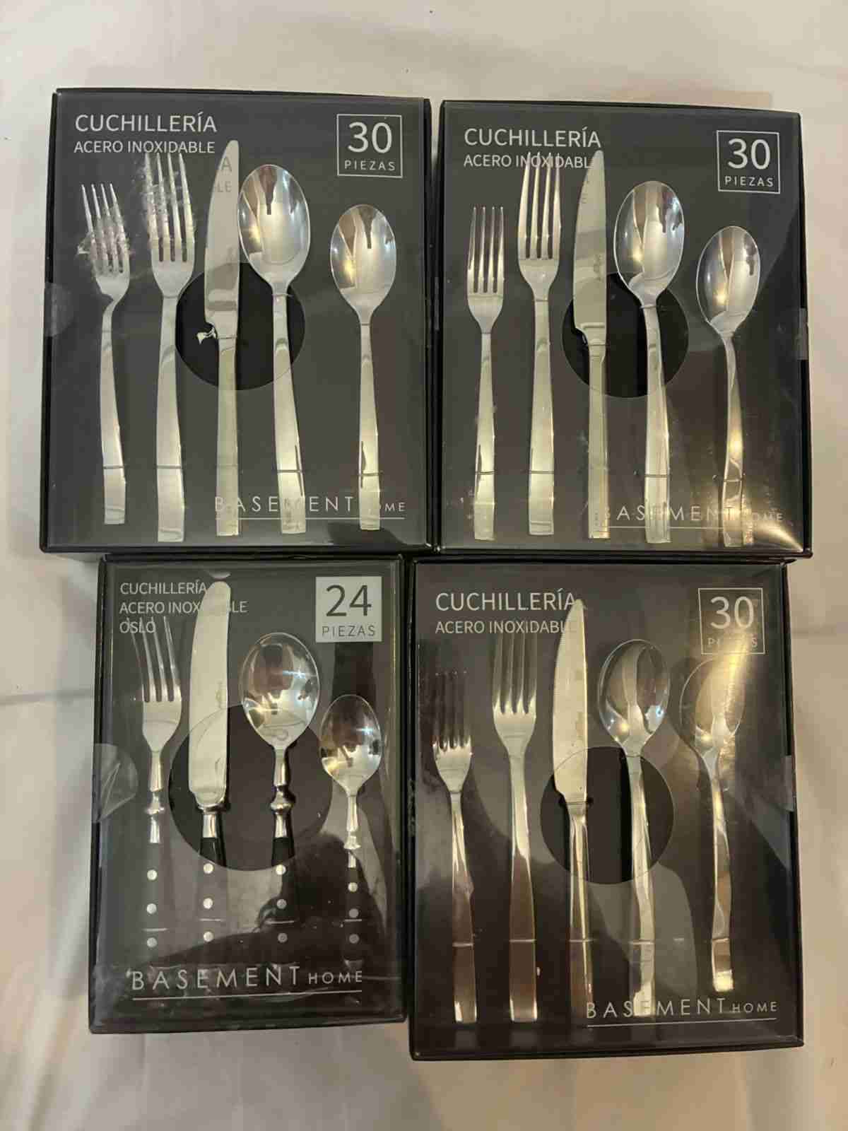 Set de cubiertos acero inoxidable