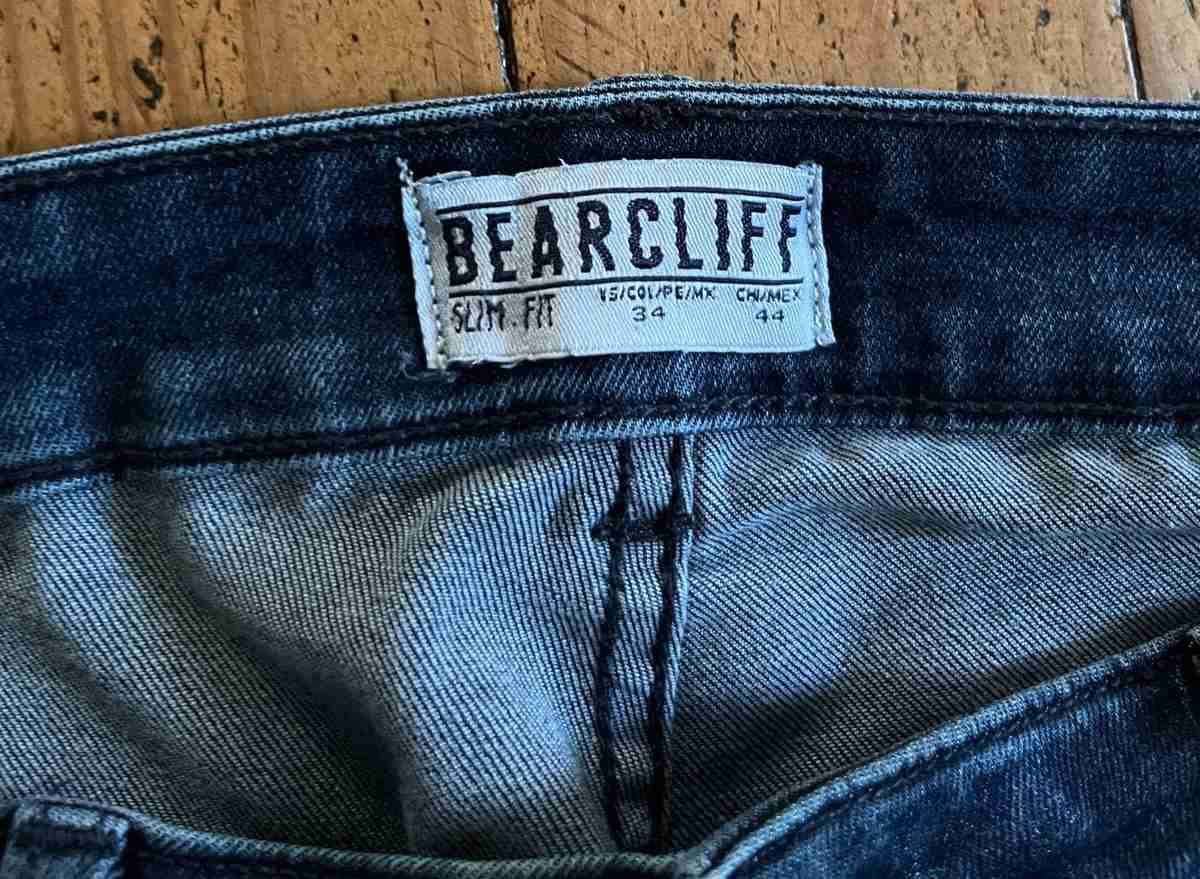 PANTALÓN HOMBRE BEARCLIFF MODELO SLIM FIT AZUL - miniatura 3