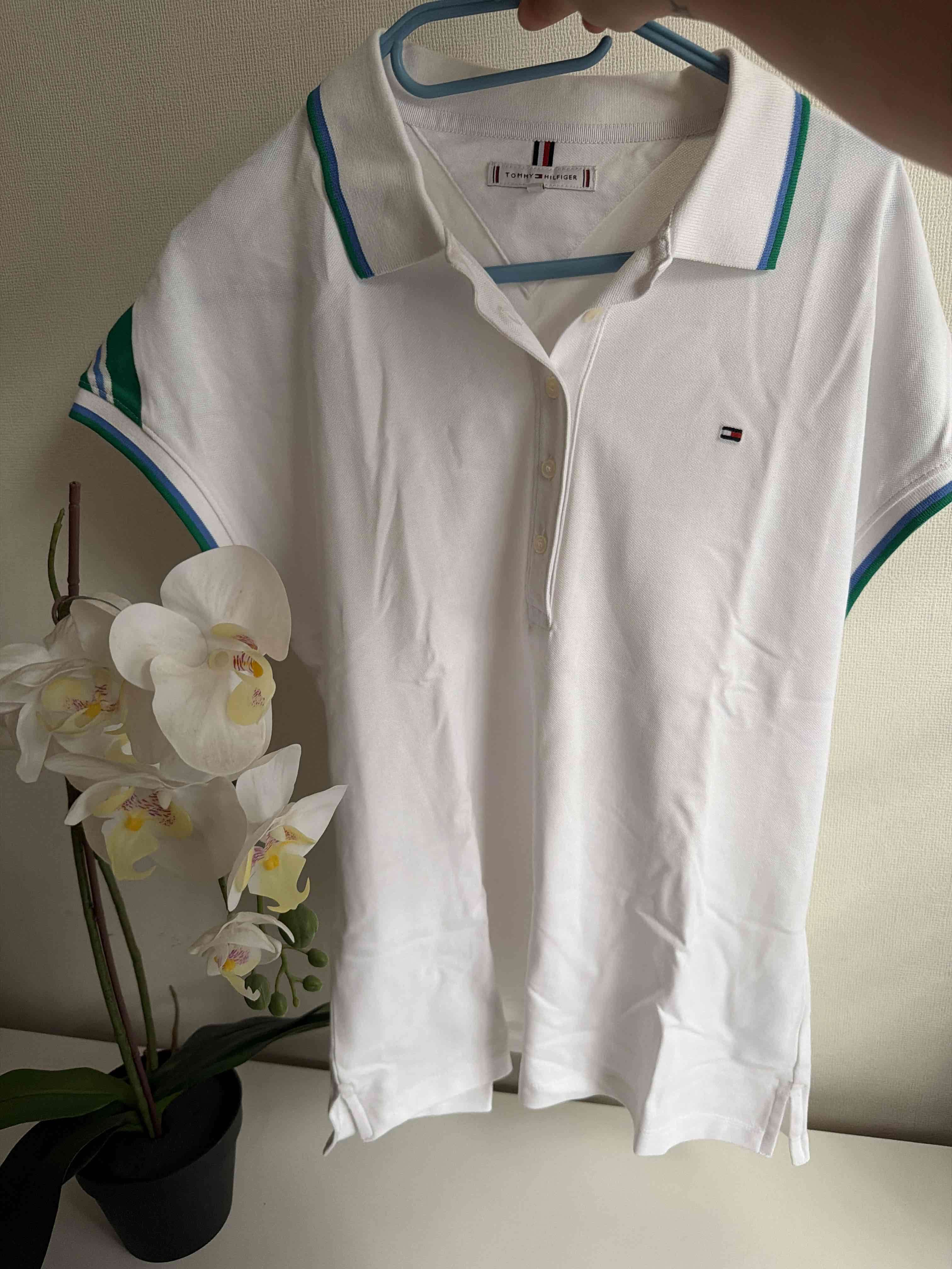 Polera polo blanca Tommy - miniatura 2