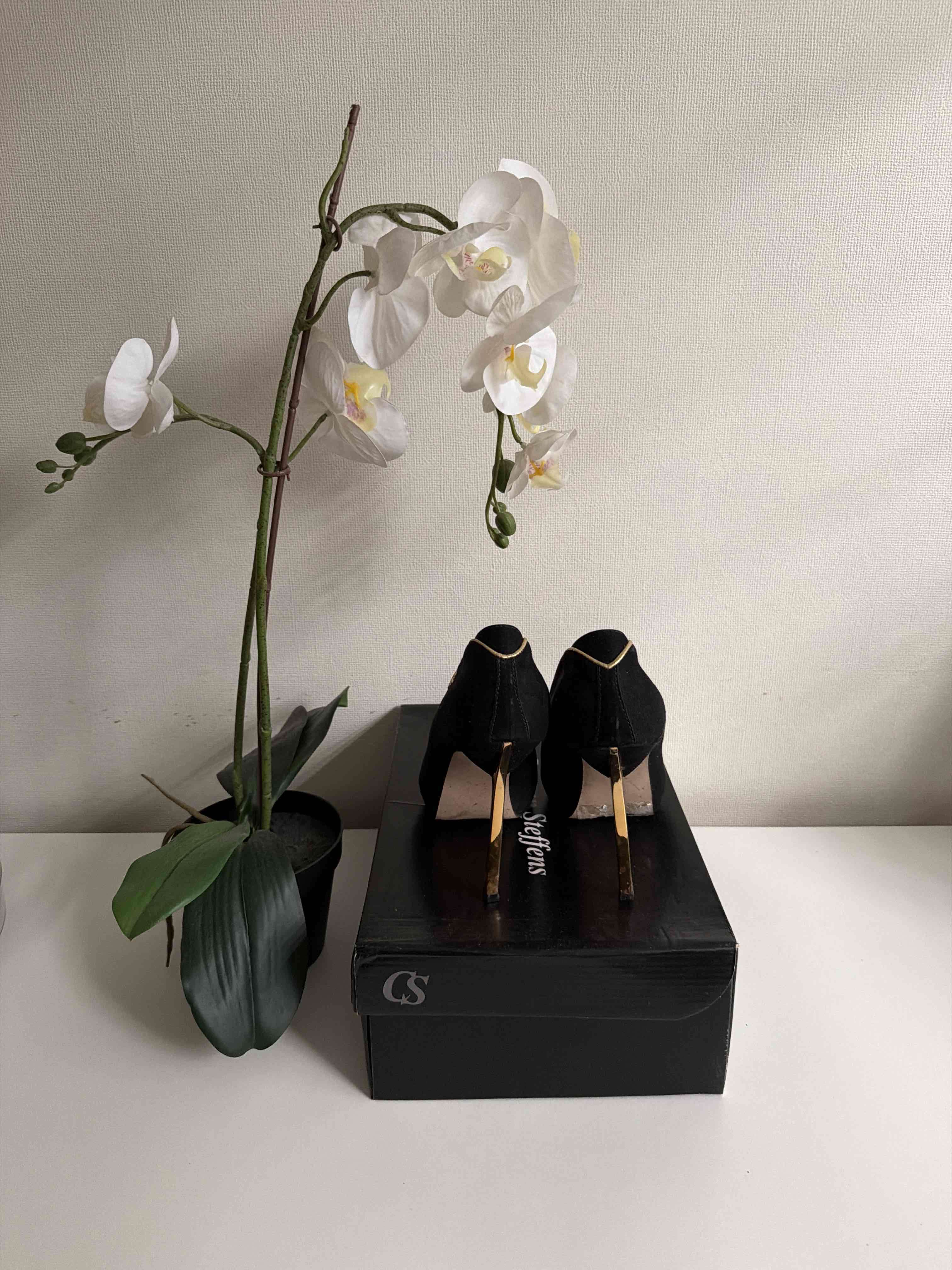 Tacones negros  carmen steffens talla 38 - miniatura 3