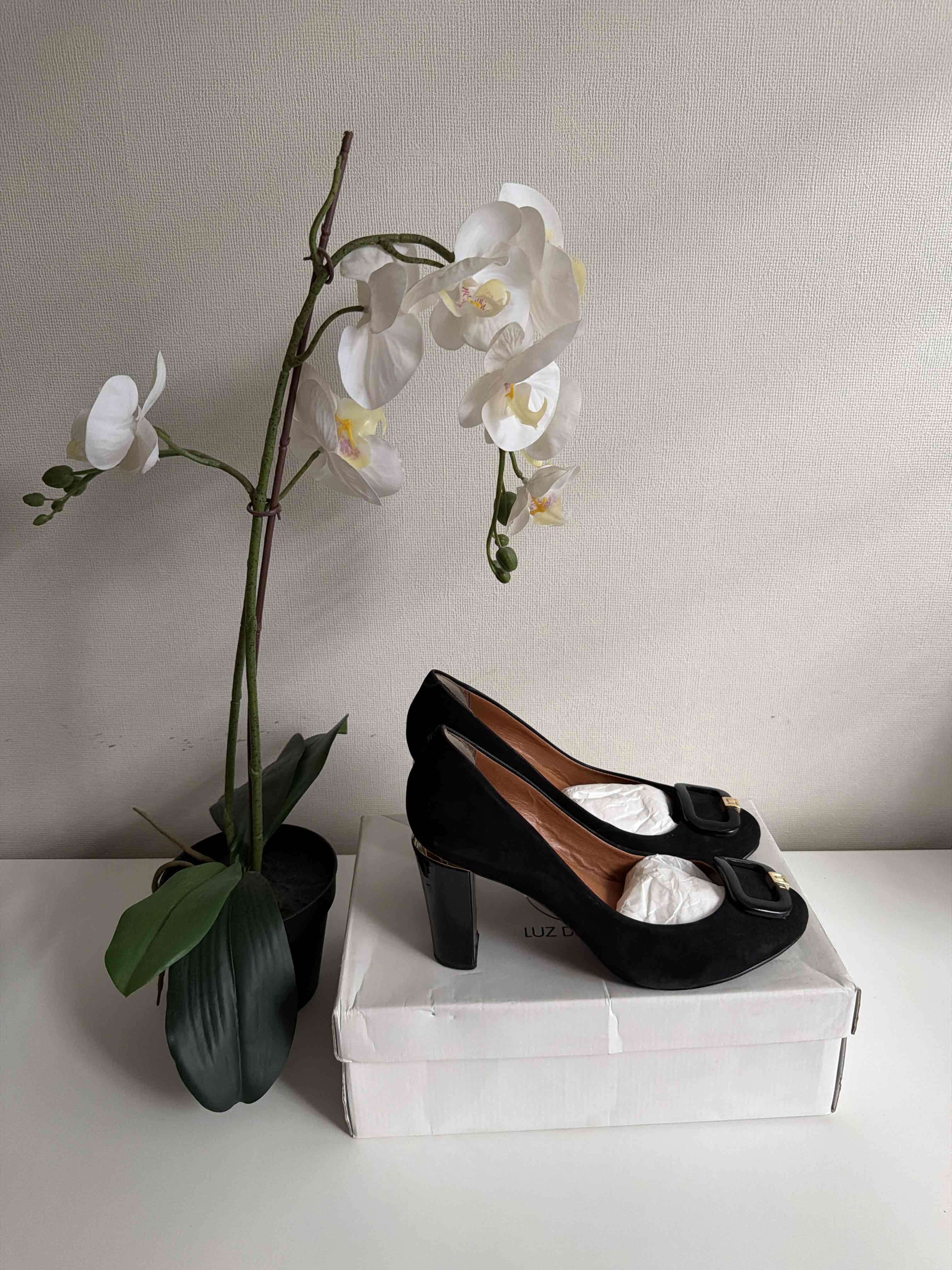 Zapatos de taco alto negro Luz Dalua talla 38 - miniatura 4