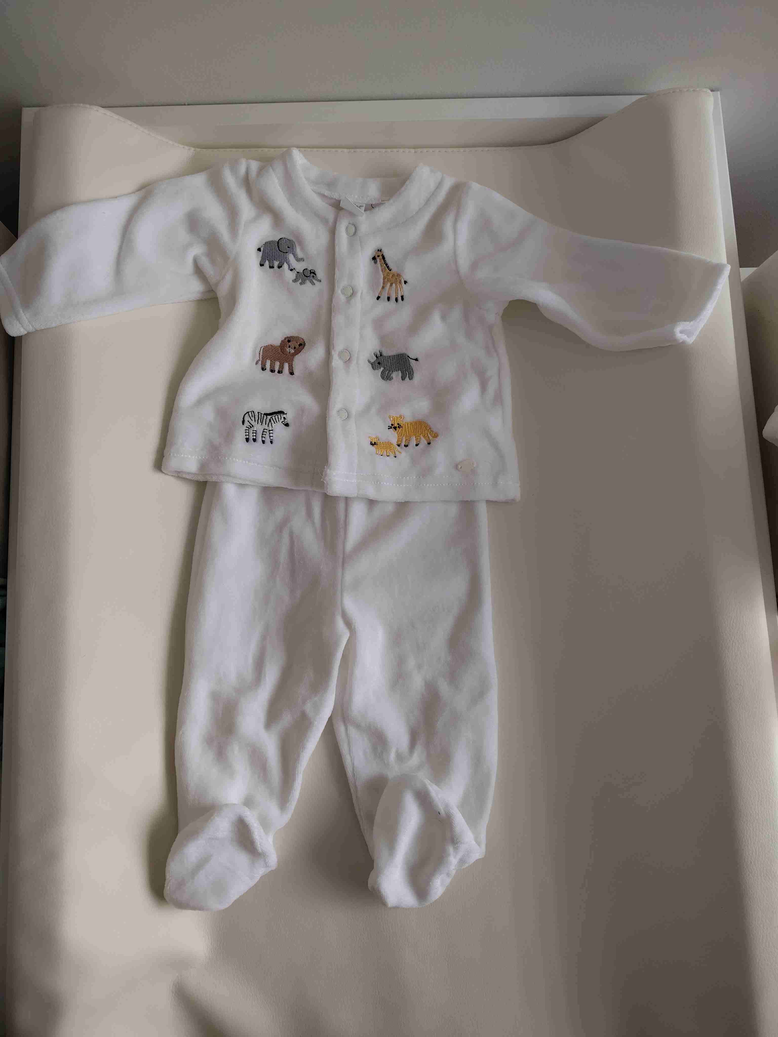 Conjunto de bebé blanco Opaline