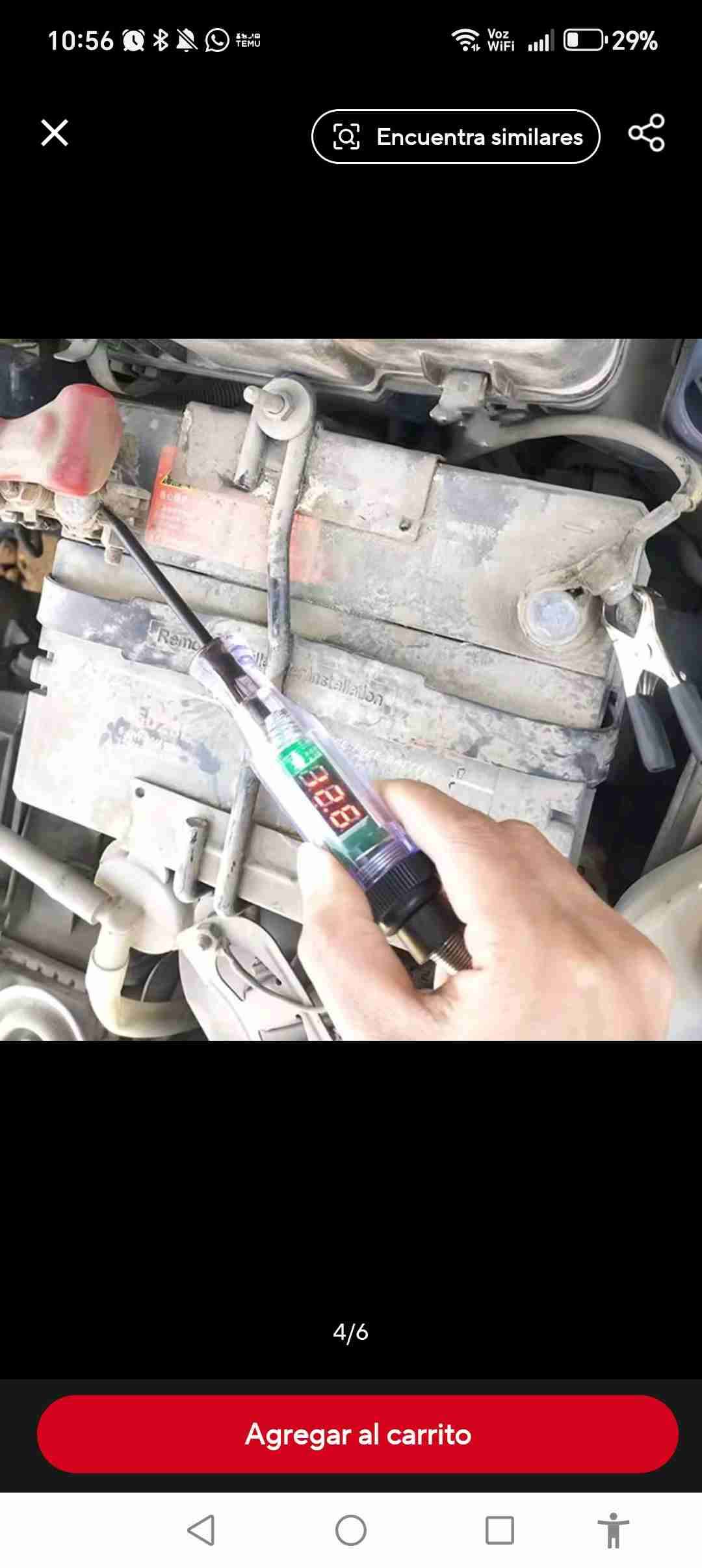 Probador De Corriente Automotriz 6v-12v-24v - miniatura 4