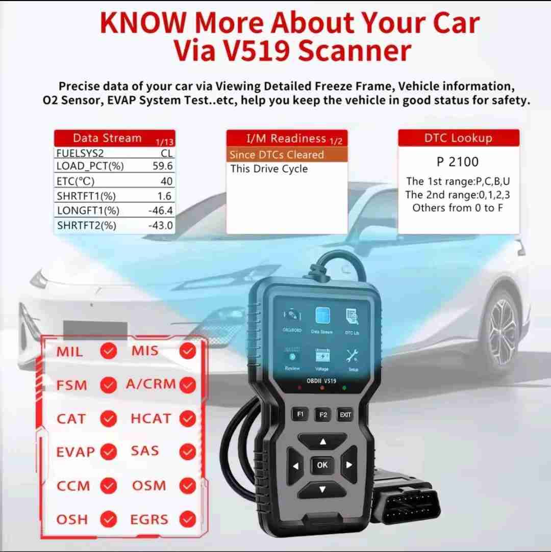 Escáner De Diagnóstico Automotriz Para Motores De - miniatura 2