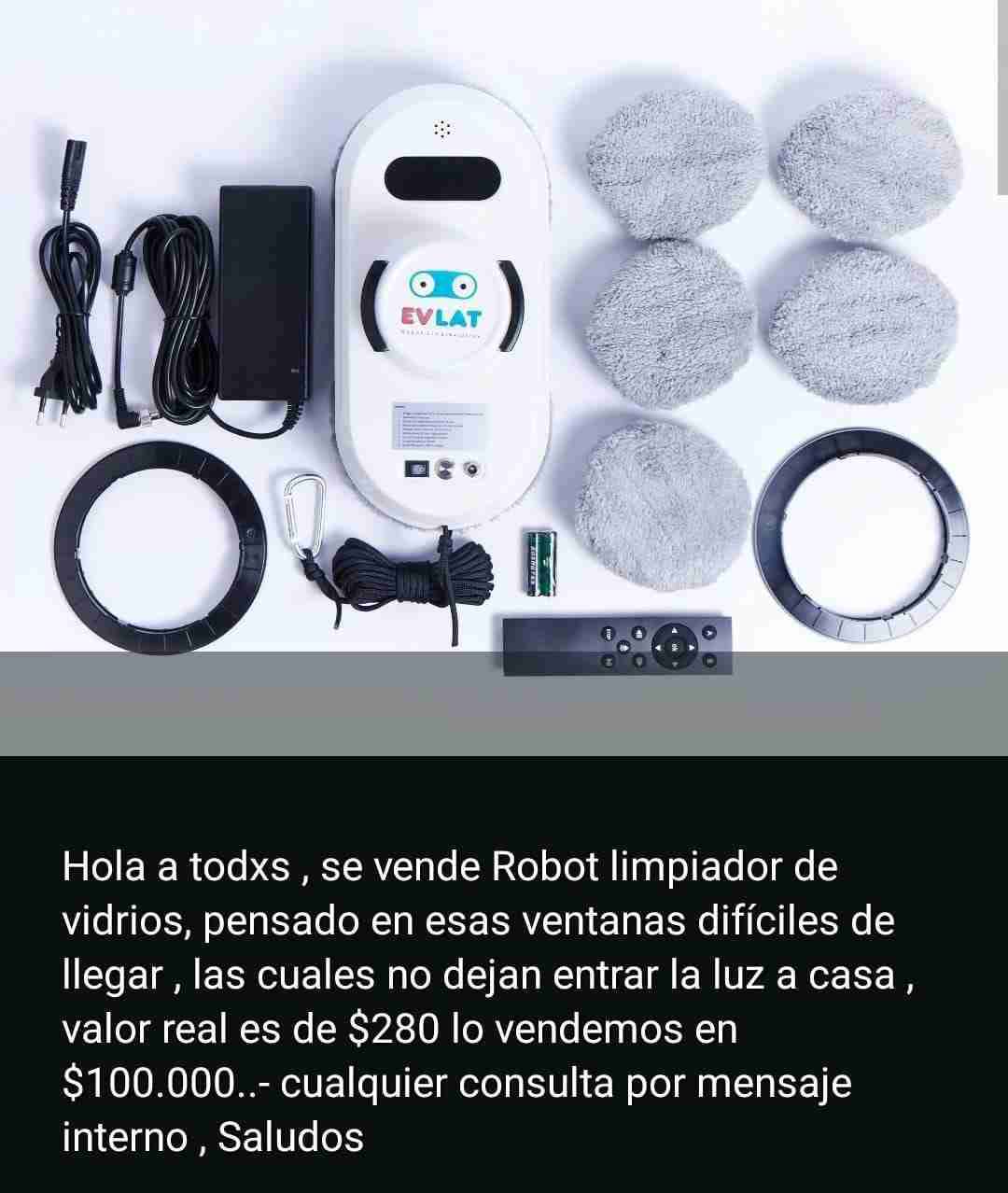 Robot limpiador de vidrios EVLAT