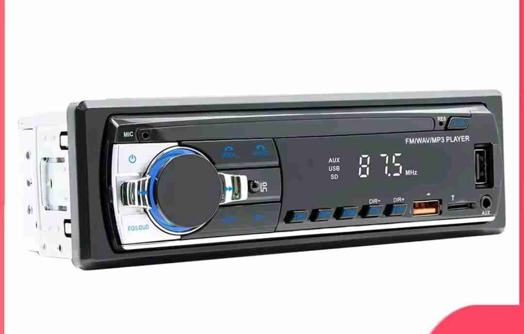 Radio 1din Auto Azul/negro Bluetooth, Usb, Aux Y M