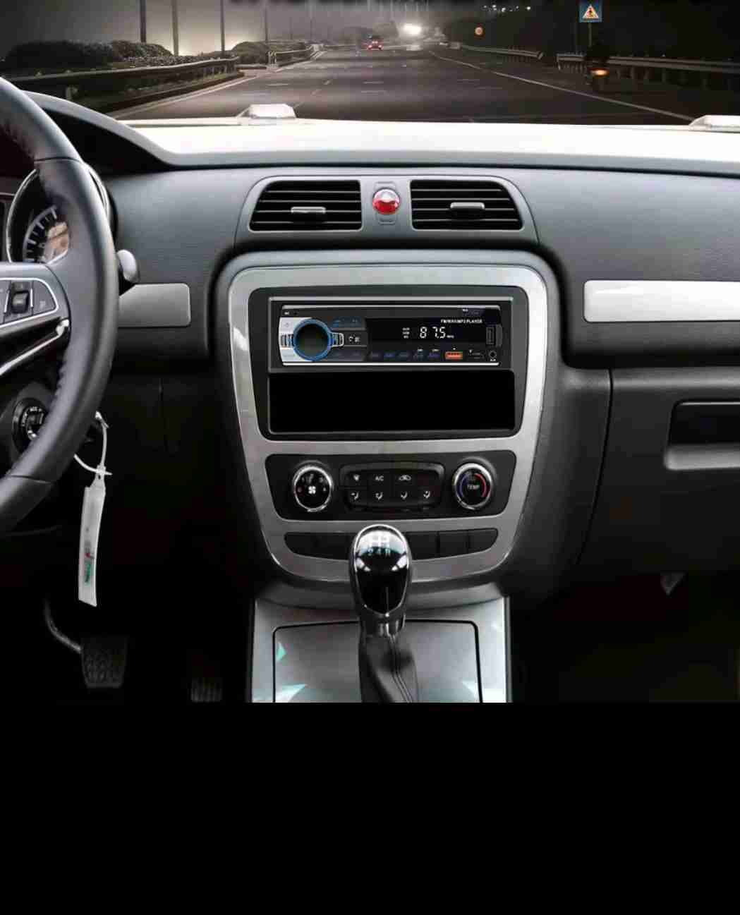 Radio 1din Auto Azul/negro Bluetooth, Usb, Aux Y M - miniatura 4