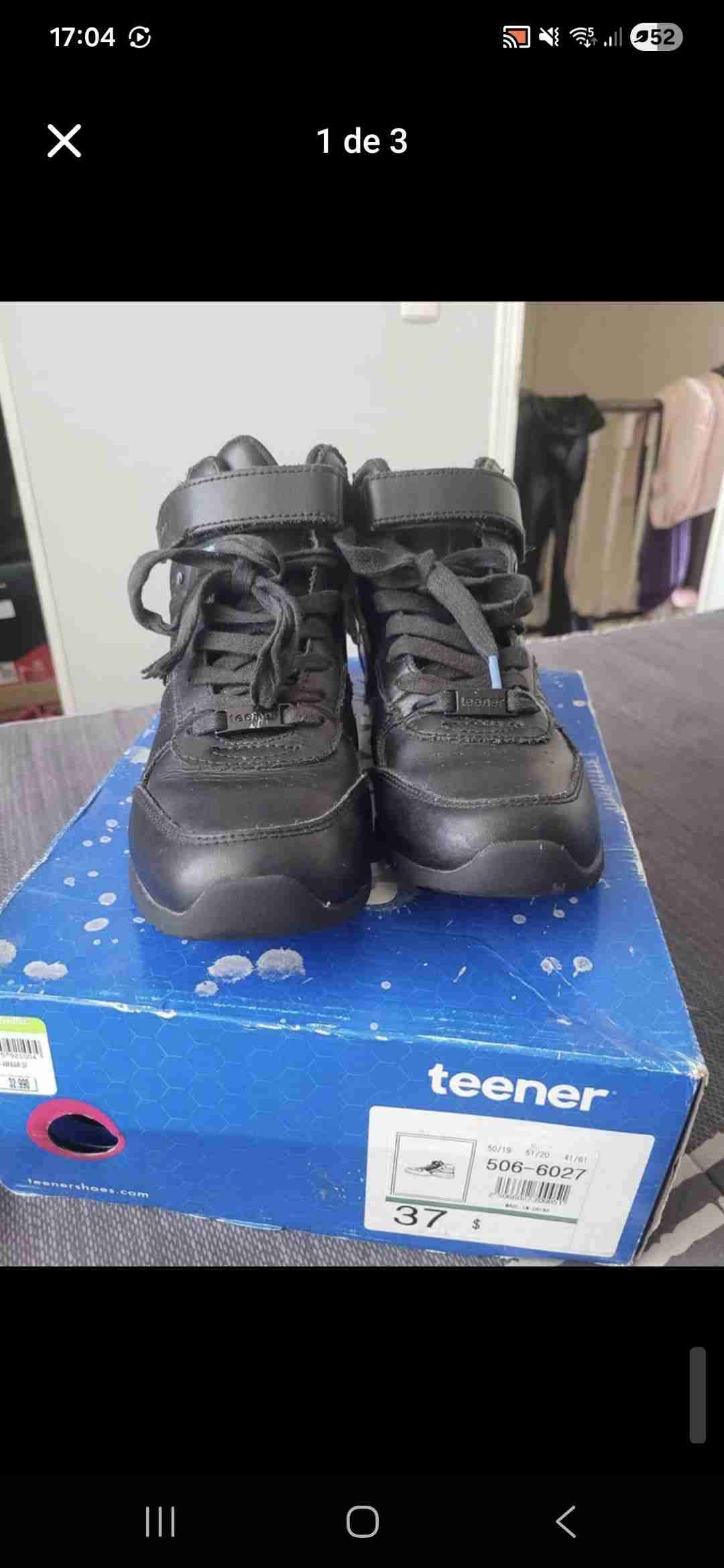 Zapatillas negras Teener - miniatura 2