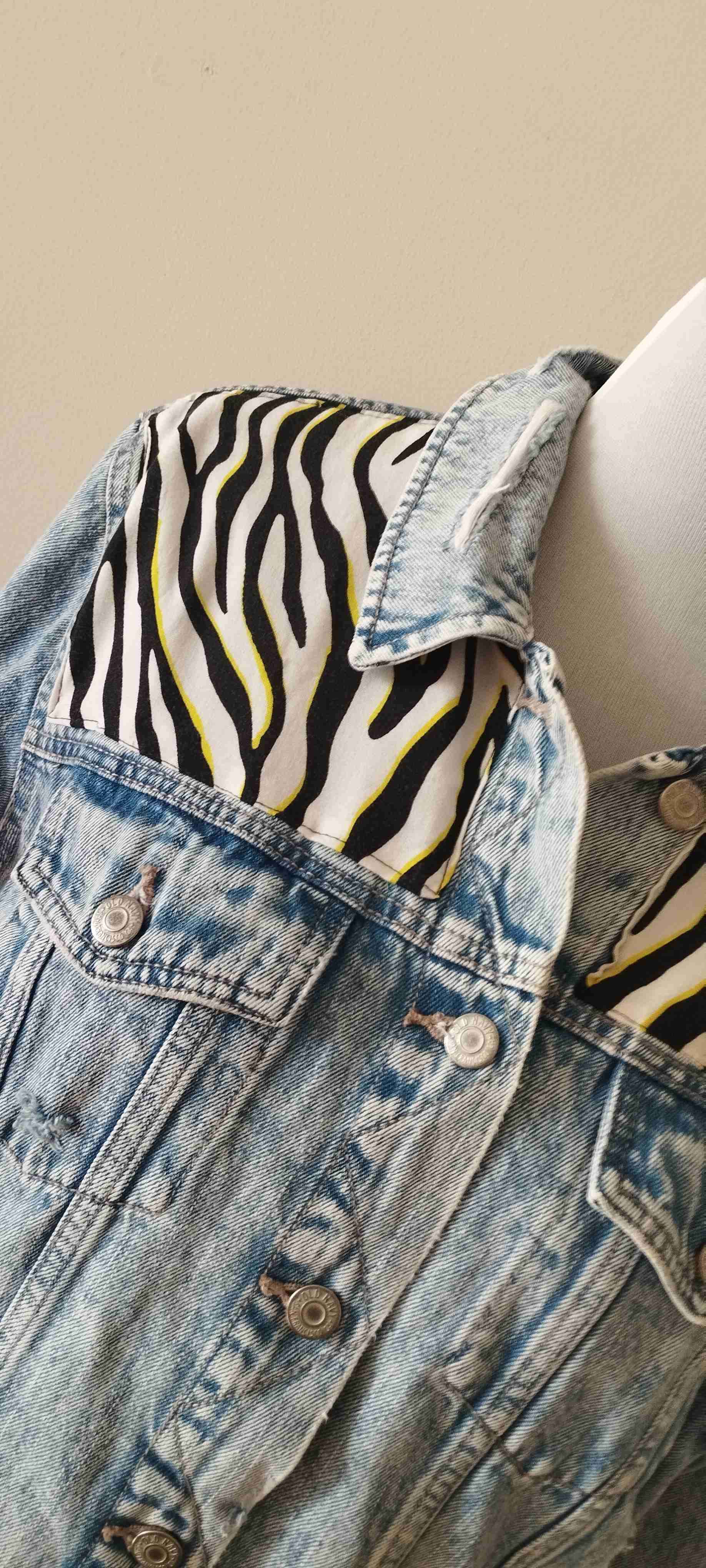 Chaqueta mezclilla talla L old navy - miniatura 5