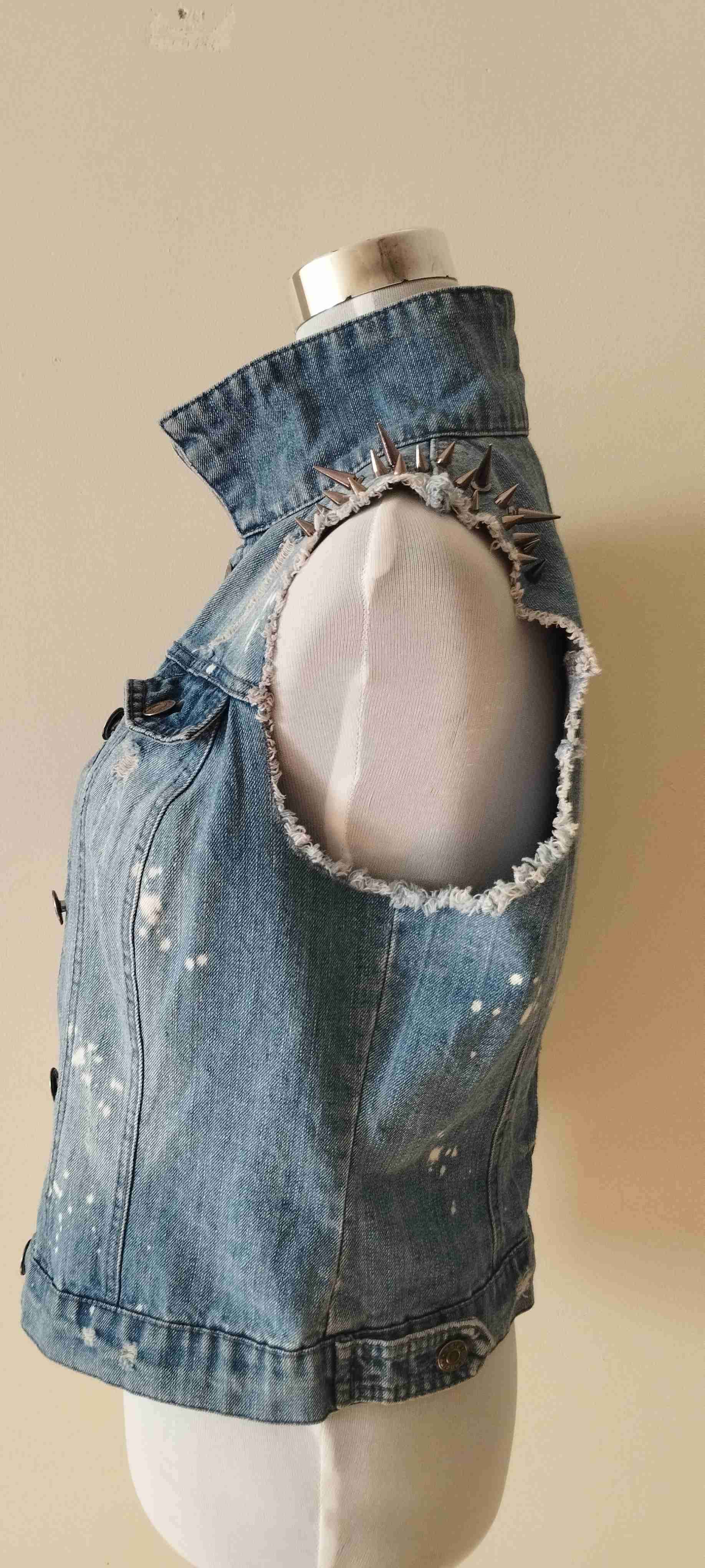 Chaleco estilo punk talla M - miniatura 3