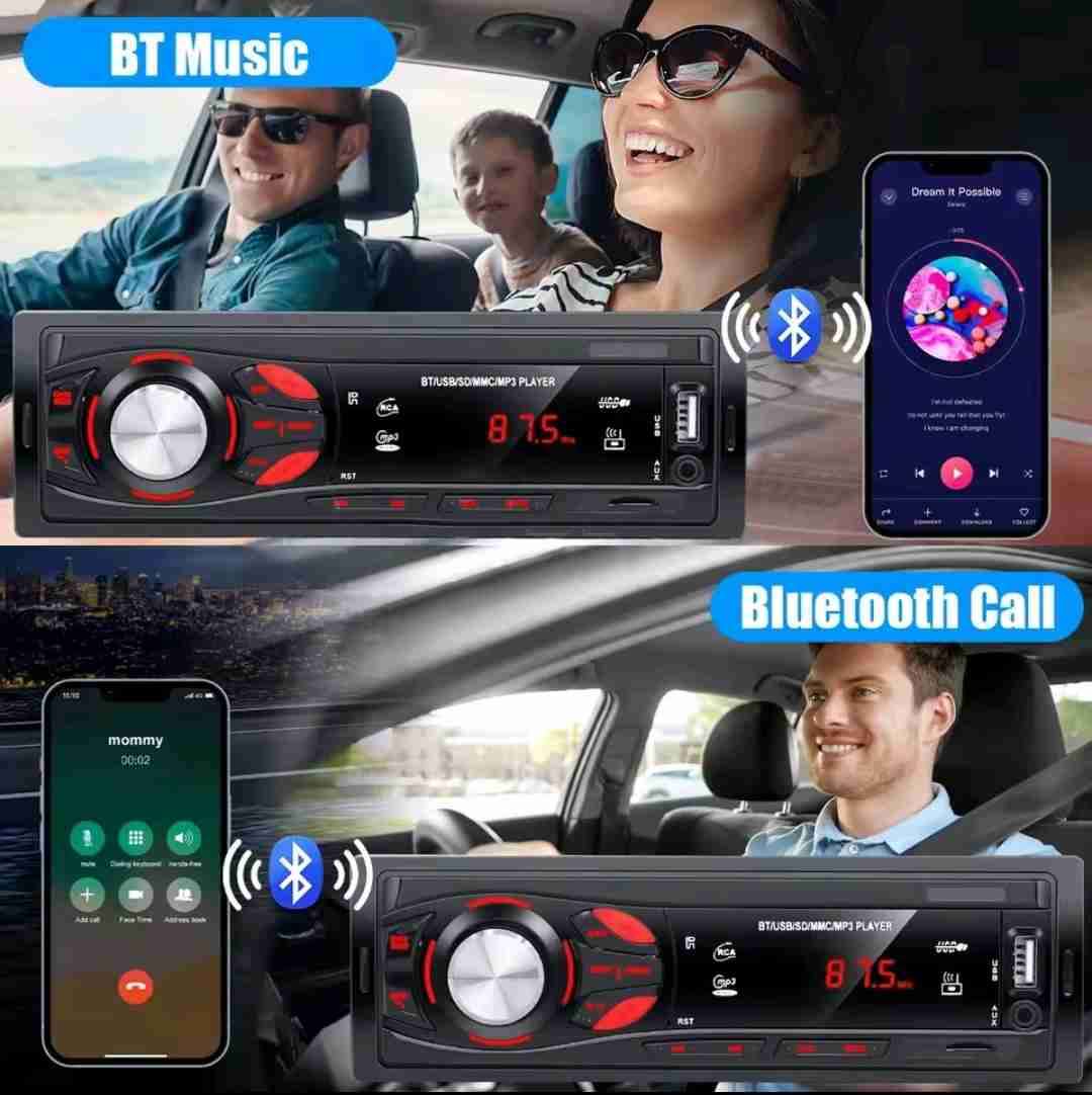 Radio Mp3 1din Para Auto Bluetooth, Usb Y Auxiliar - miniatura 5