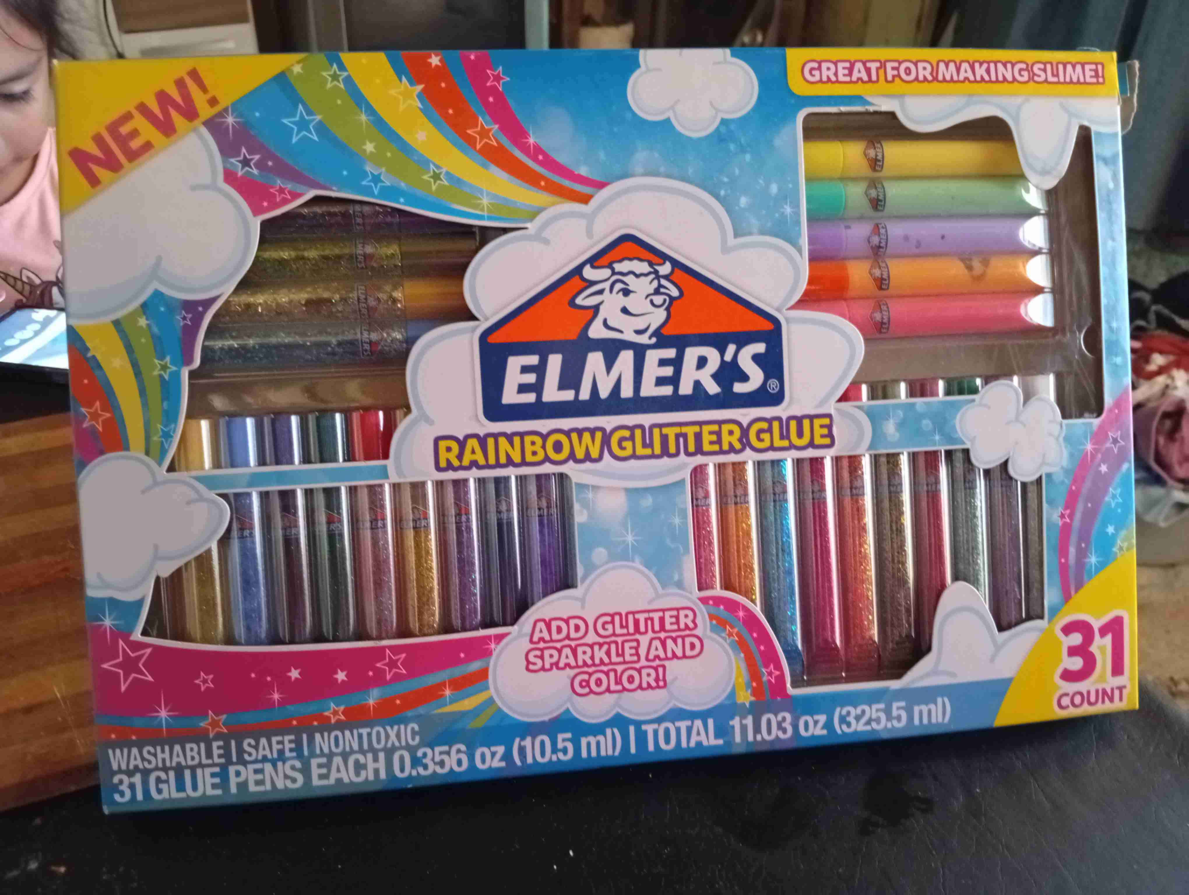Elmer's Rainbow Glitter Glue 31 piezas - miniatura 2