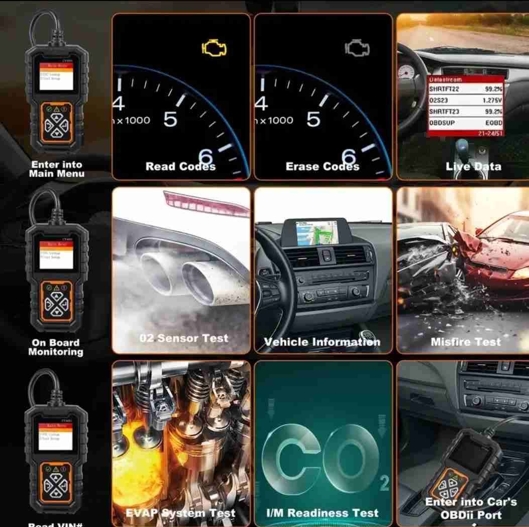 Scanner Automotriz OBD2 CY3001 - miniatura 5