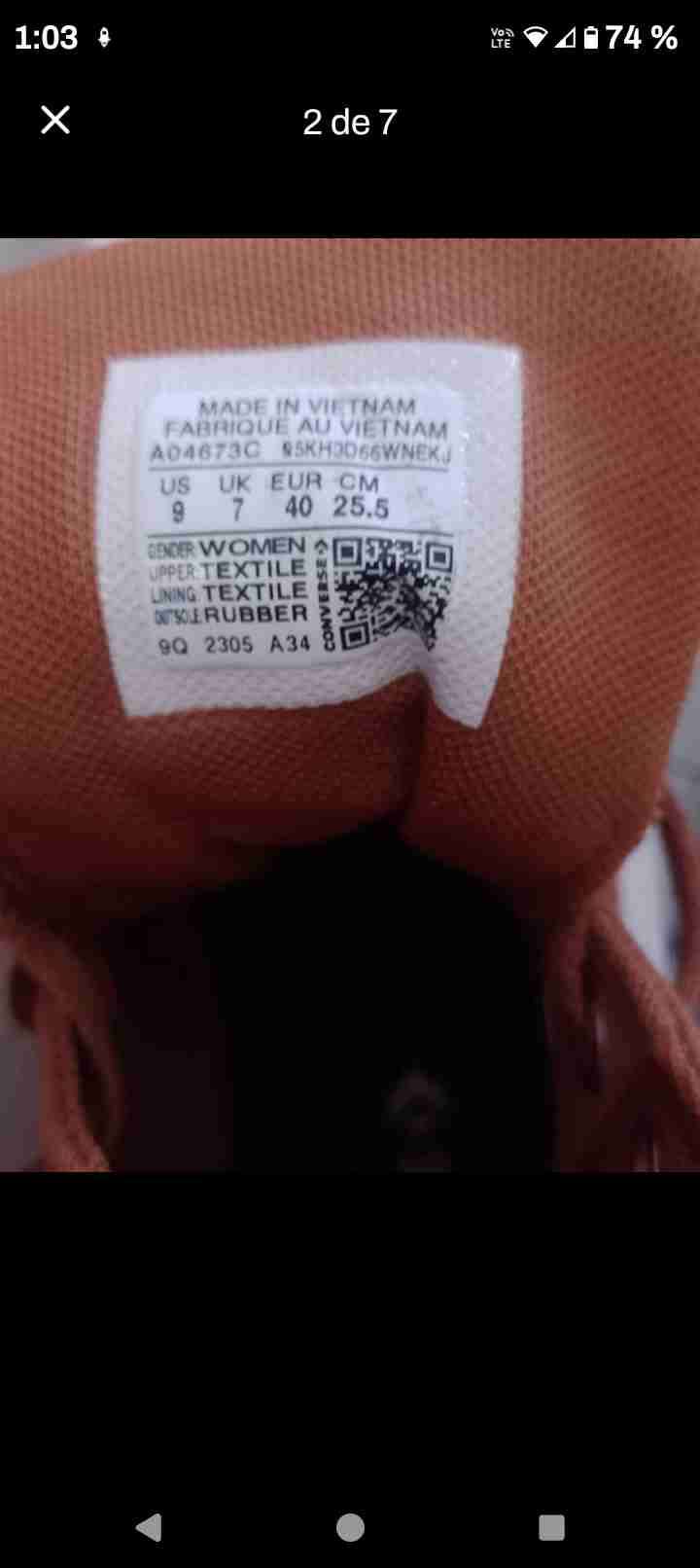 Zapatillas Converse All Star naranjas - miniatura 4