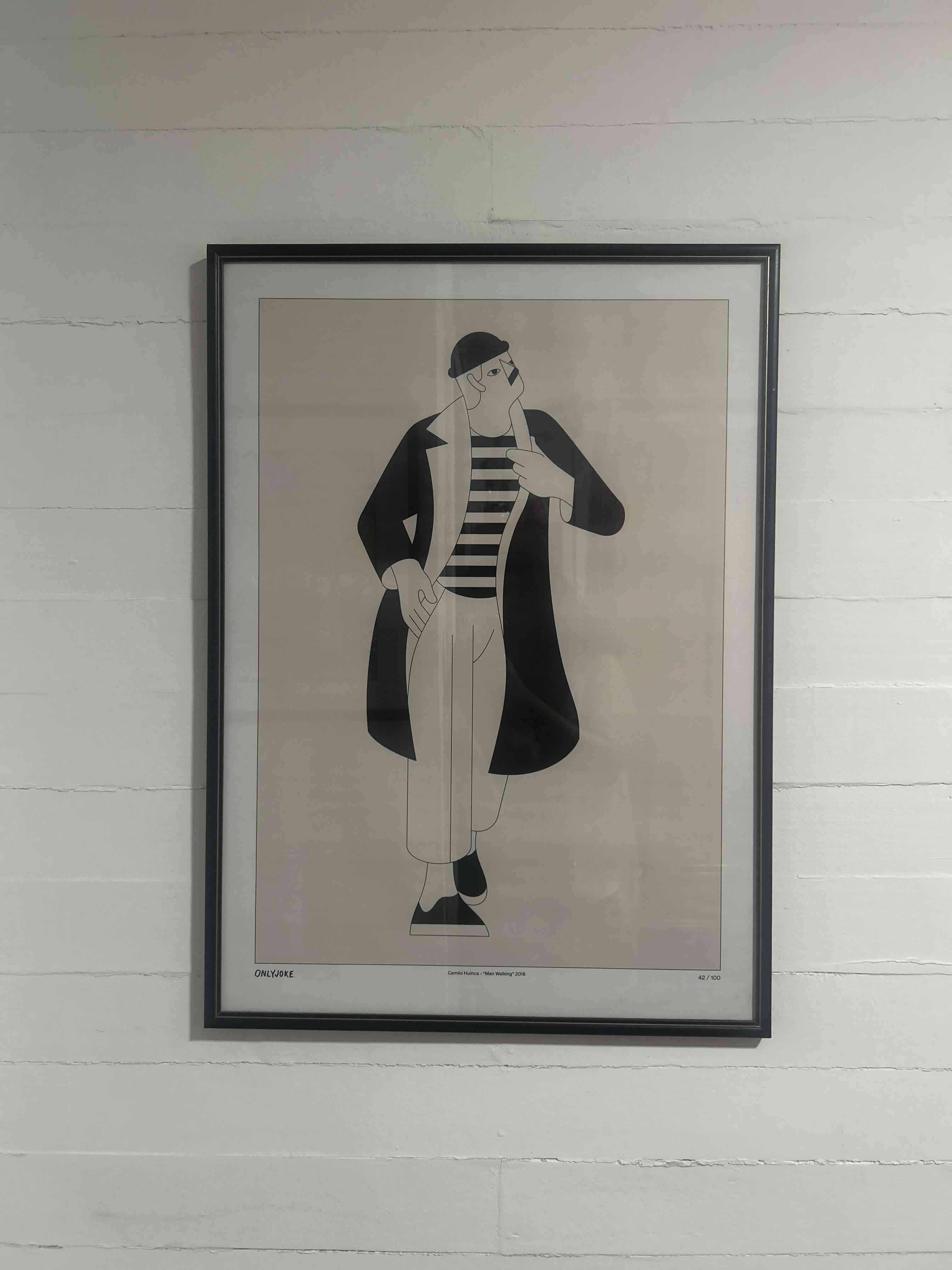 Cuadro onlyjoke - Camilo Huinca “Man walking” 2018