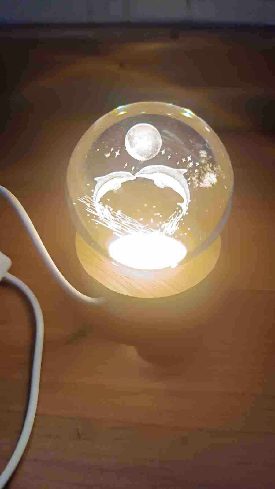 Lámpara decorativa de cristal