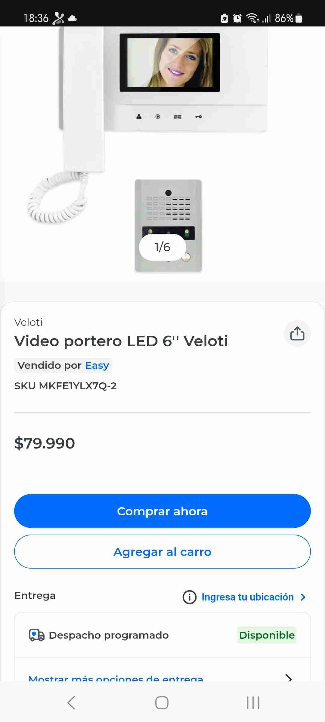 Videoportero Veloti color - miniatura 4