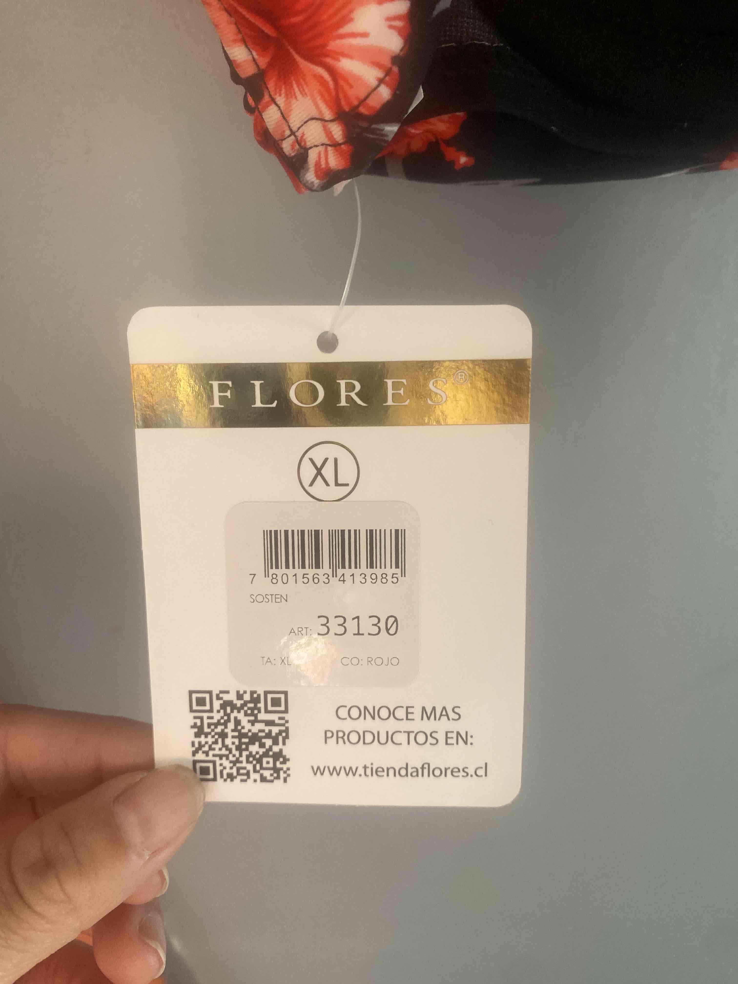 Top floral negro con rojo XL - miniatura 4